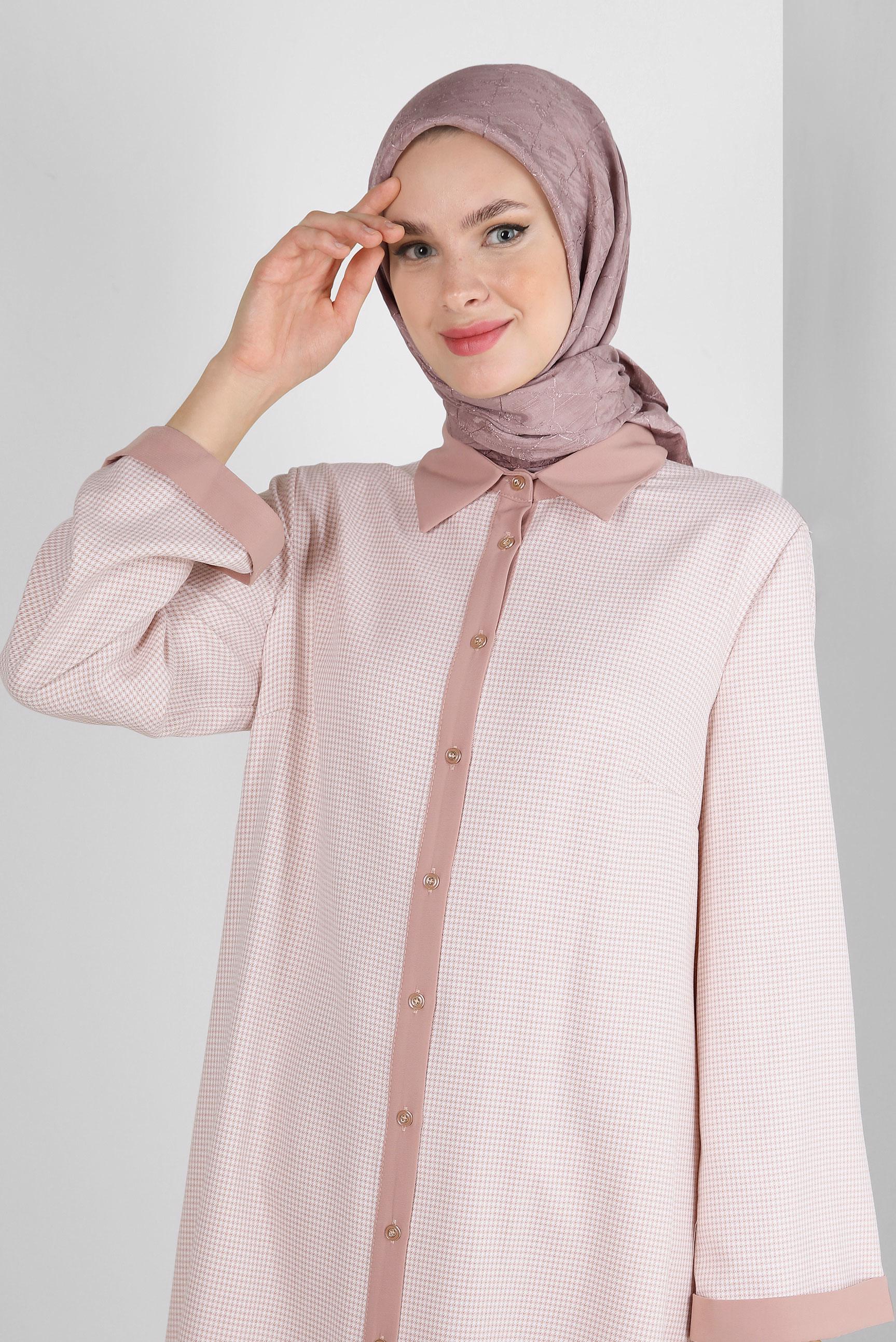 Tesettür giyim PUDRA ALVİNA PAMUKLU EŞARP 8241