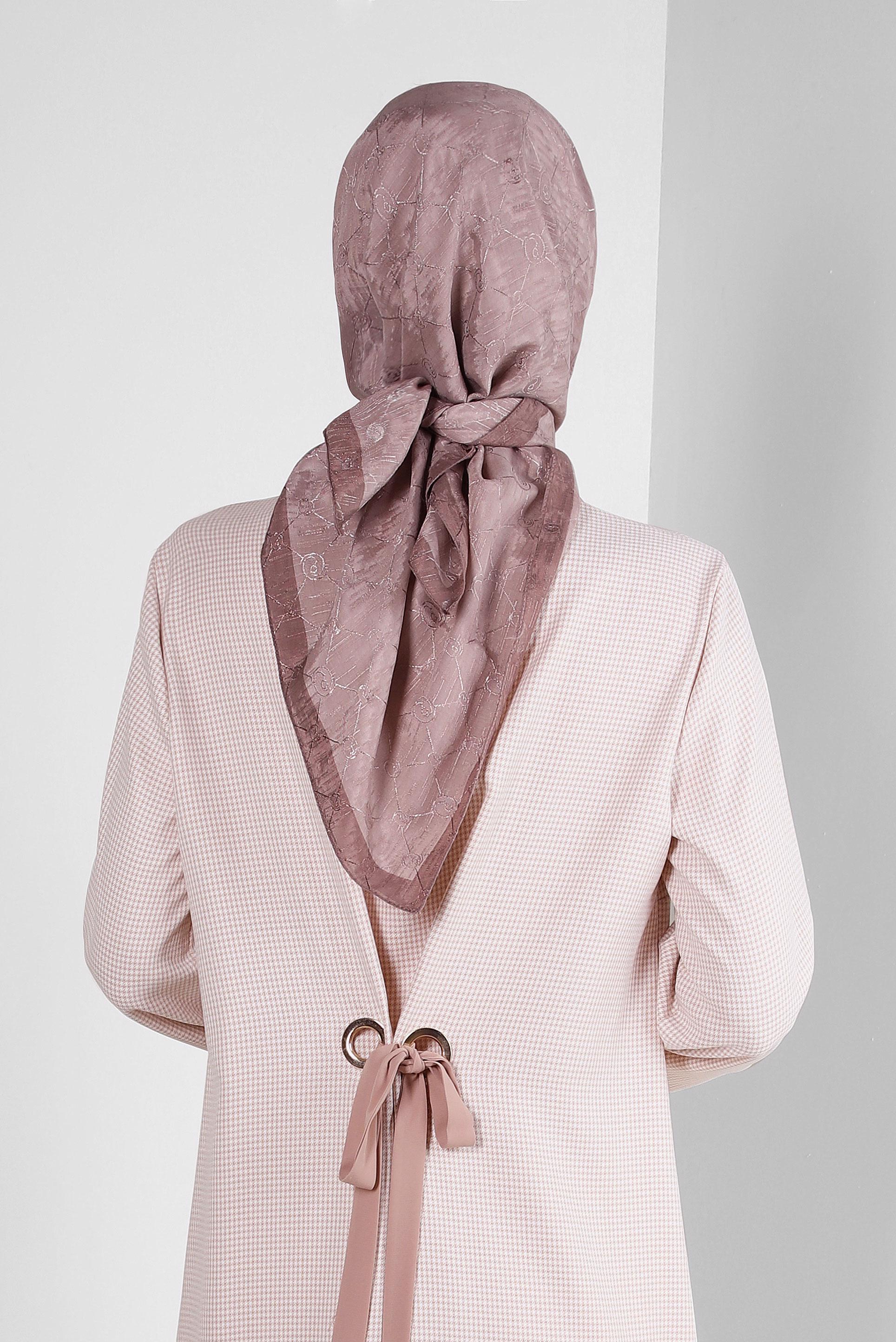 Tesettür giyim PUDRA ALVİNA PAMUKLU EŞARP 8241