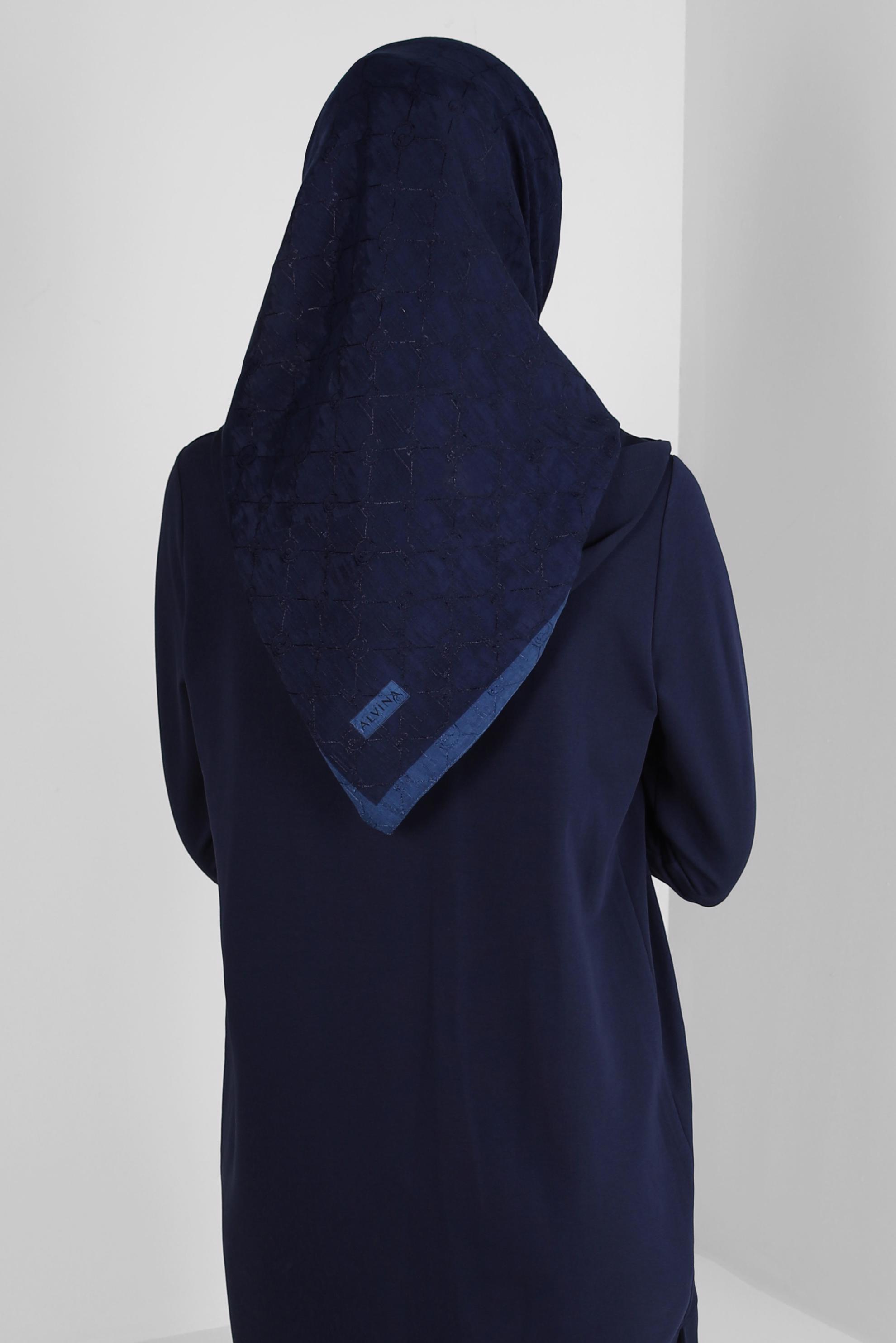Tesettür giyim LACİVERT ALVİNA PAMUKLU EŞARP 8241