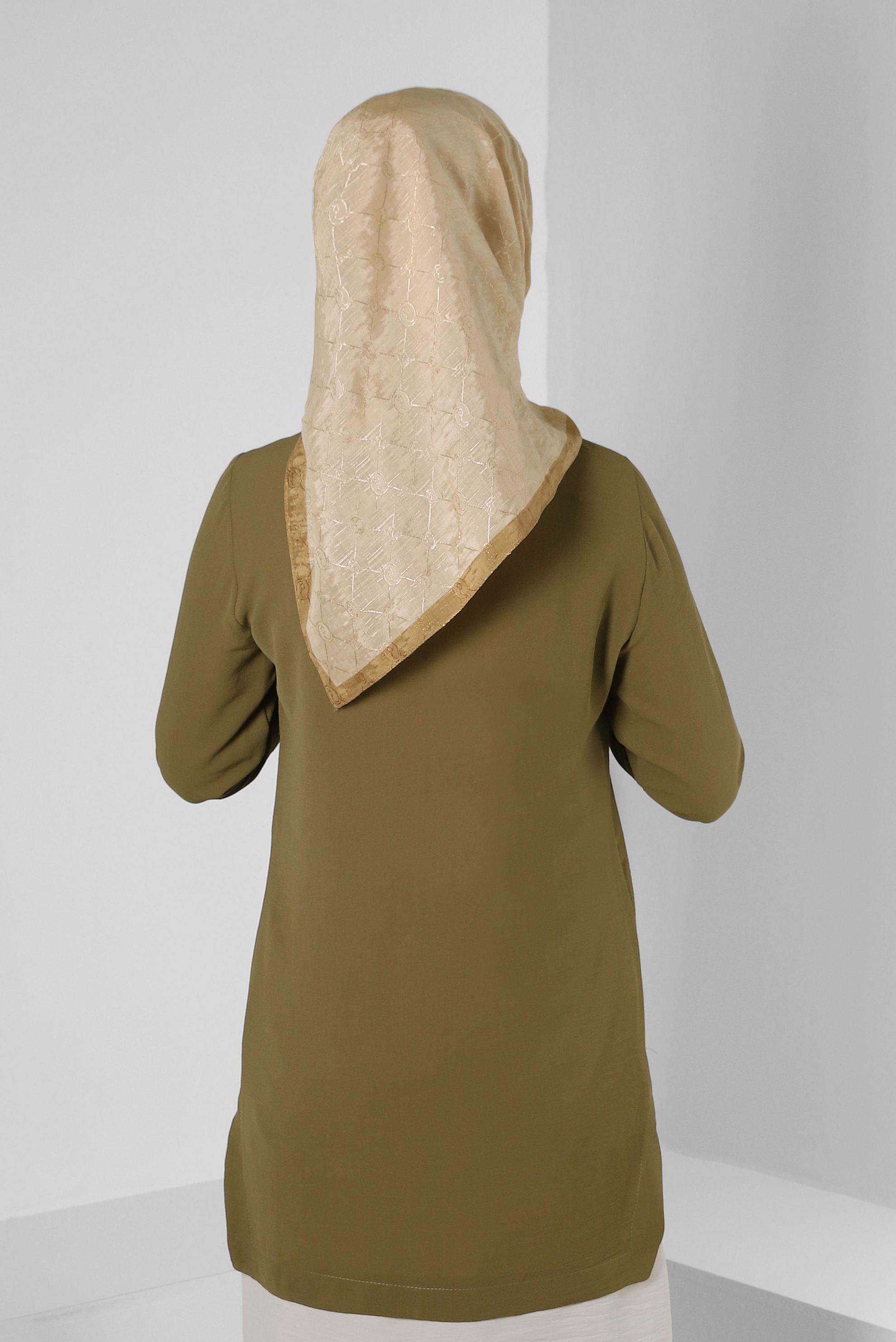 Tesettür giyim ALTIN ALVİNA PAMUKLU EŞARP 8241