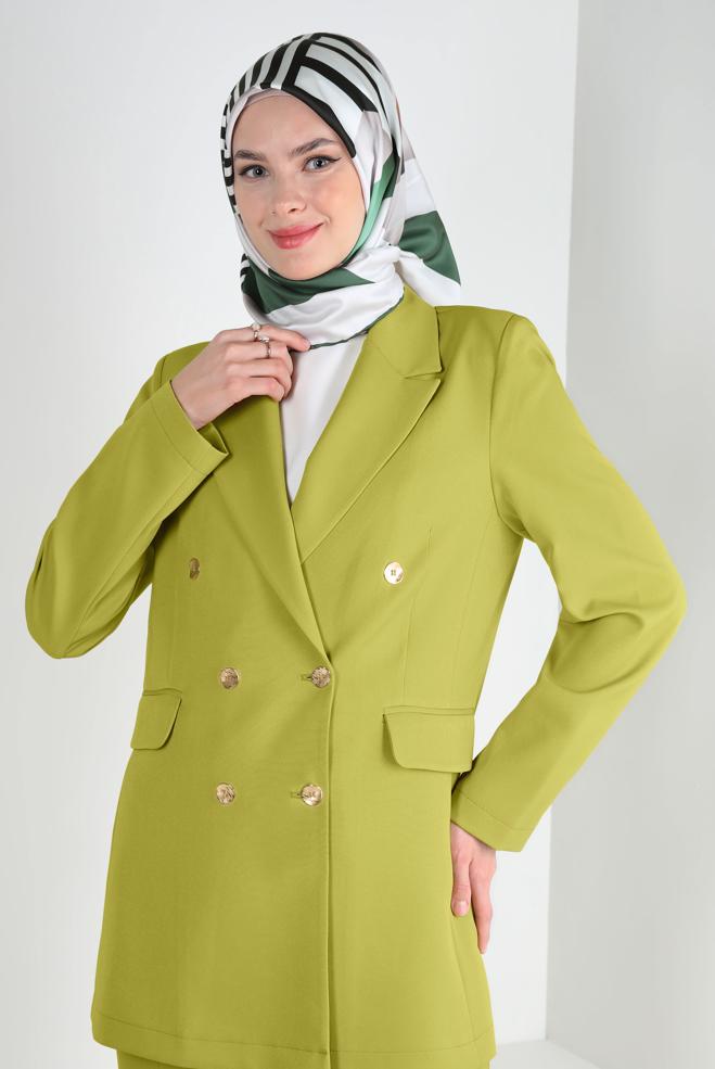 DOUBLE BREASTED BLAZER JACKET 43848 | ALVİNA