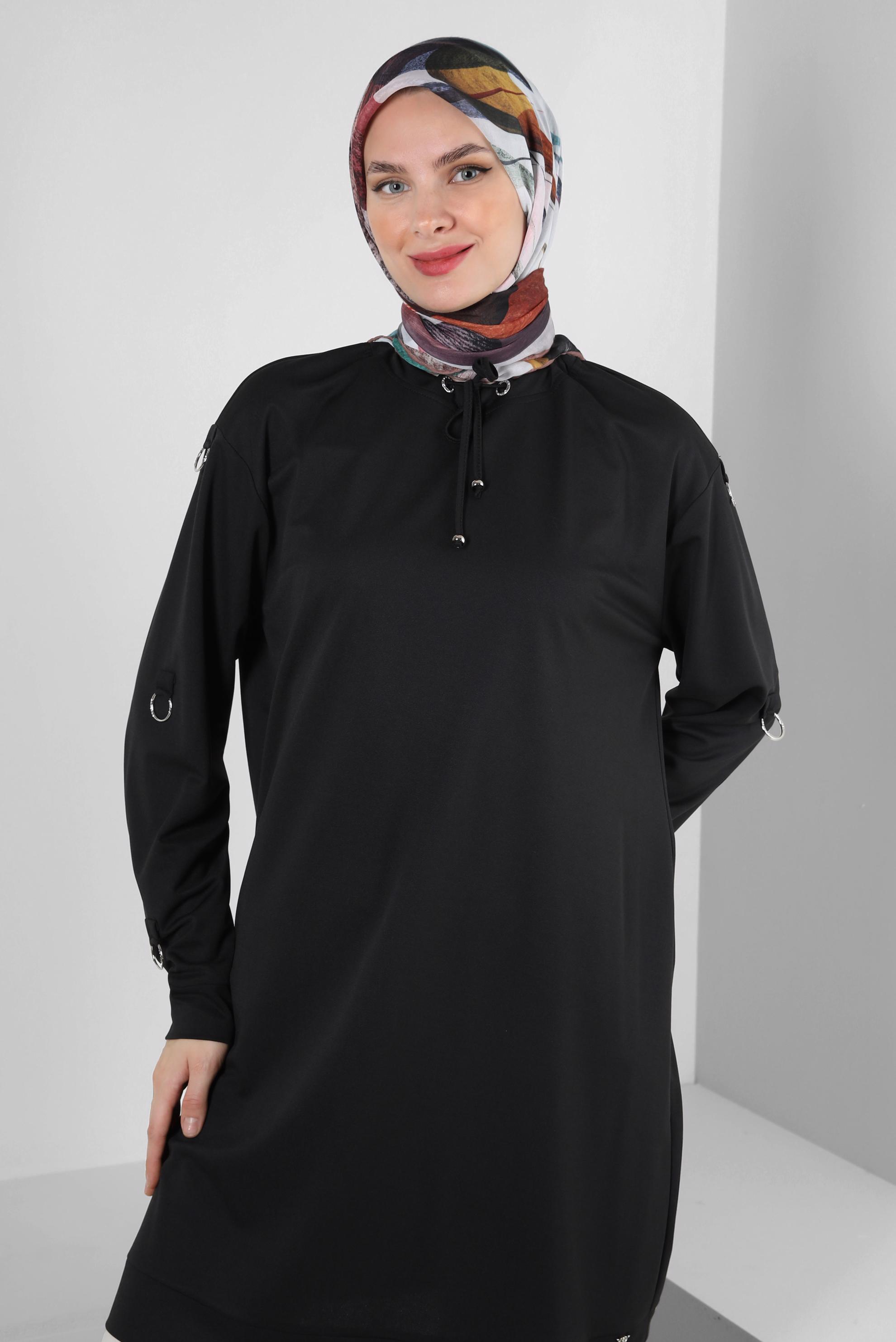 Tesettür giyim PEMBE ALVİNA DESENLİ EŞARP 8248 