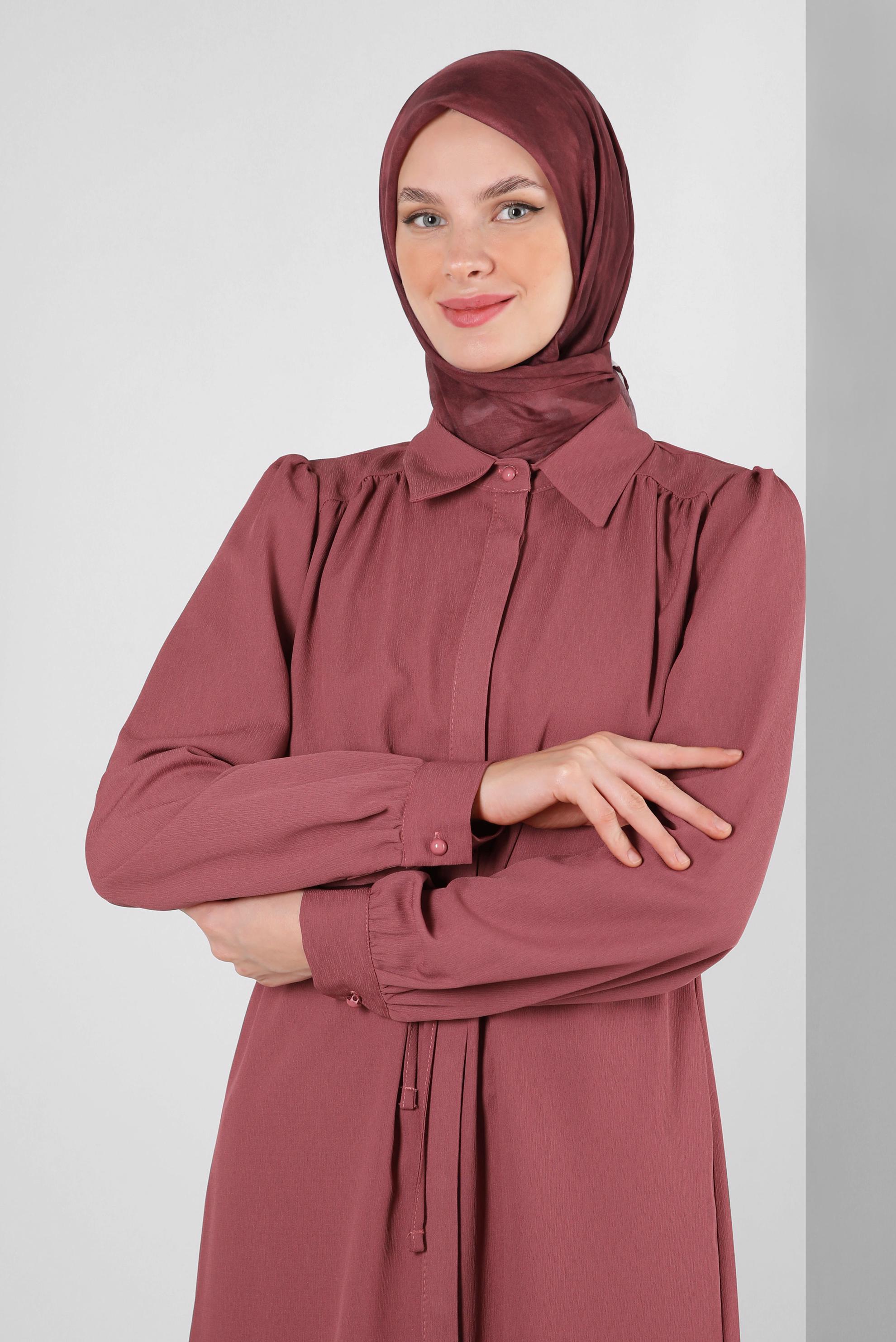 Tesettür giyim BORDO ALVİNA DÜZ EŞARP 8249 