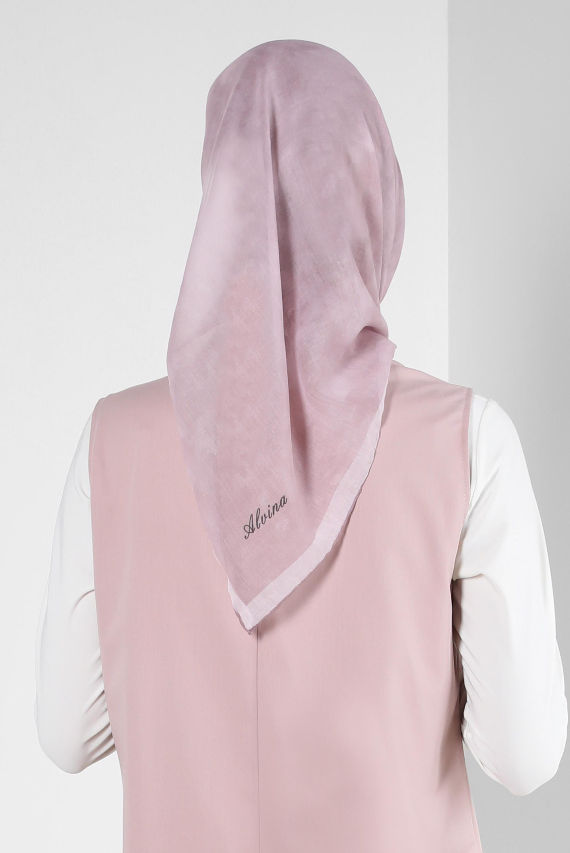 Tesettür giyim PUDRA ALVİNA DÜZ EŞARP 8249 