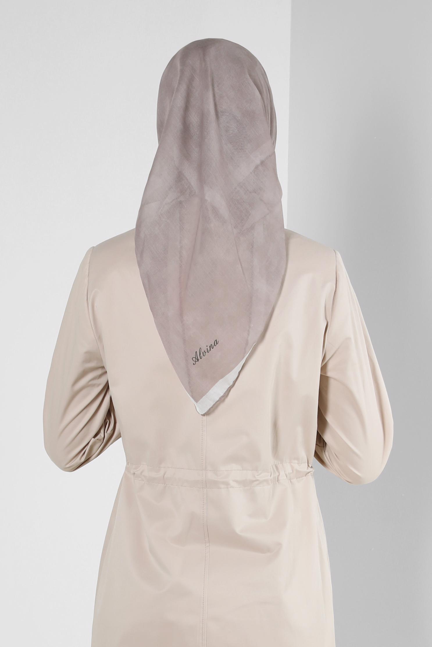 Tesettür giyim BEJ ALVİNA DÜZ EŞARP 8249 