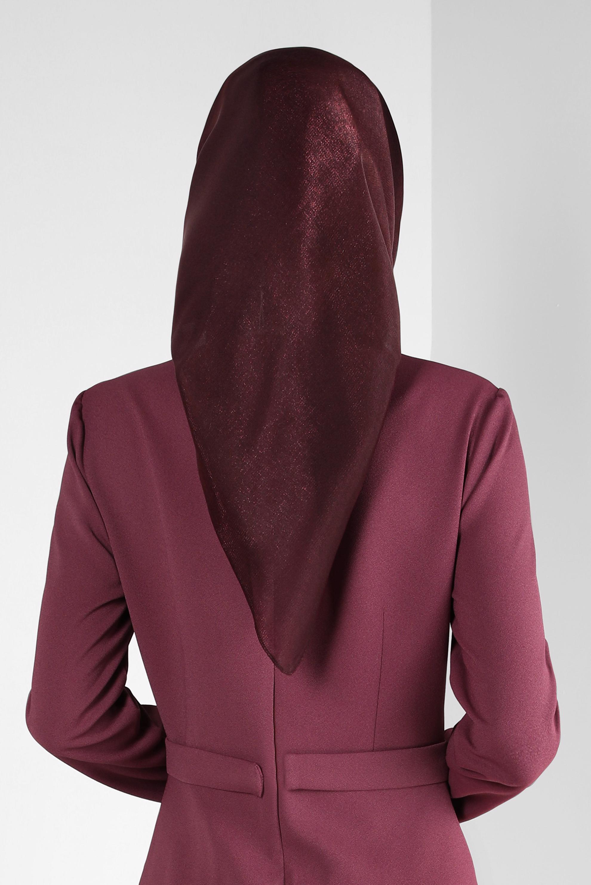 Tesettür giyim MÜRDÜM ALVİNA DEGRADE KEHRİBAR EŞARP 8252 