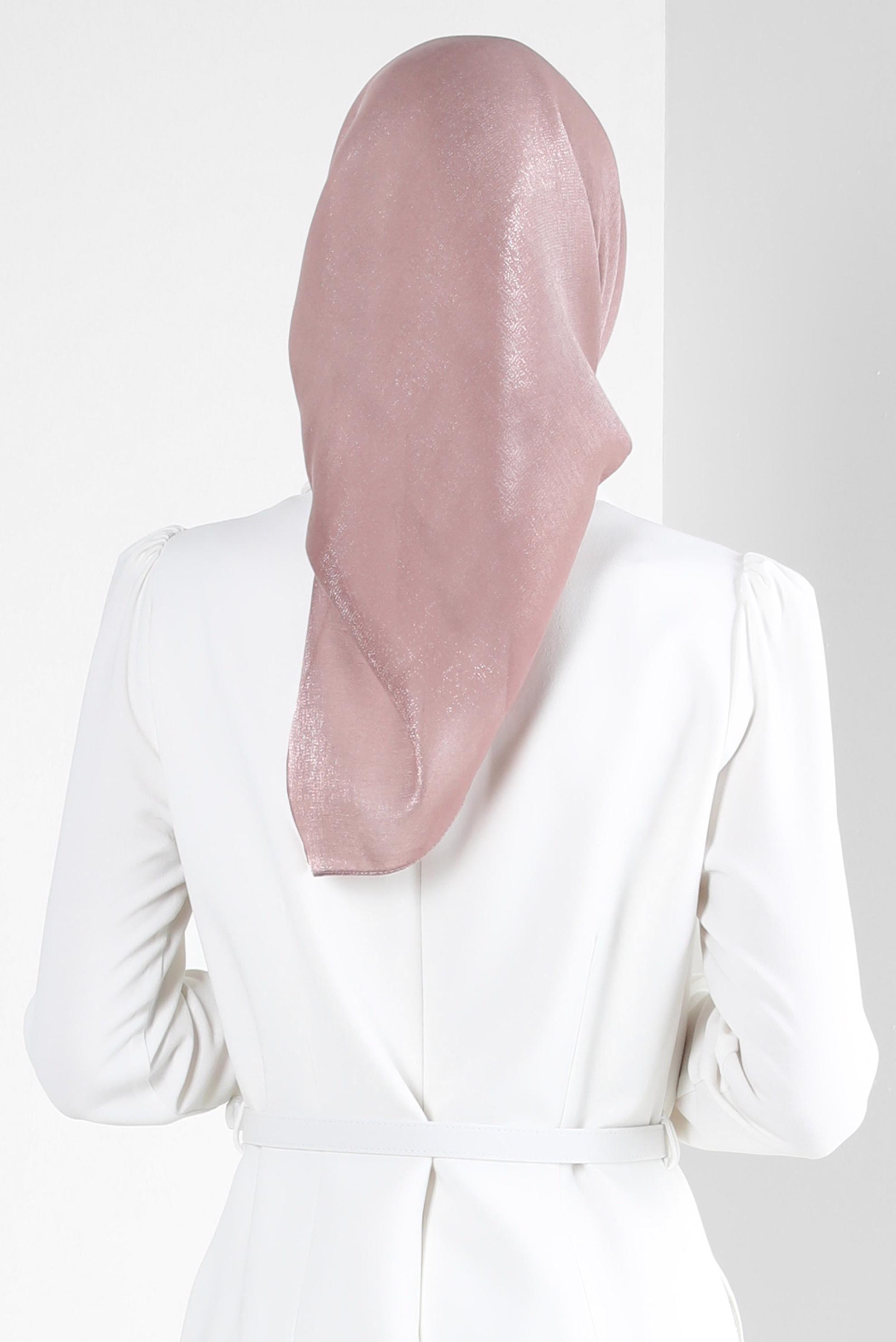 Tesettür giyim PUDRA ALVİNA DEGRADE KEHRİBAR EŞARP 8252 