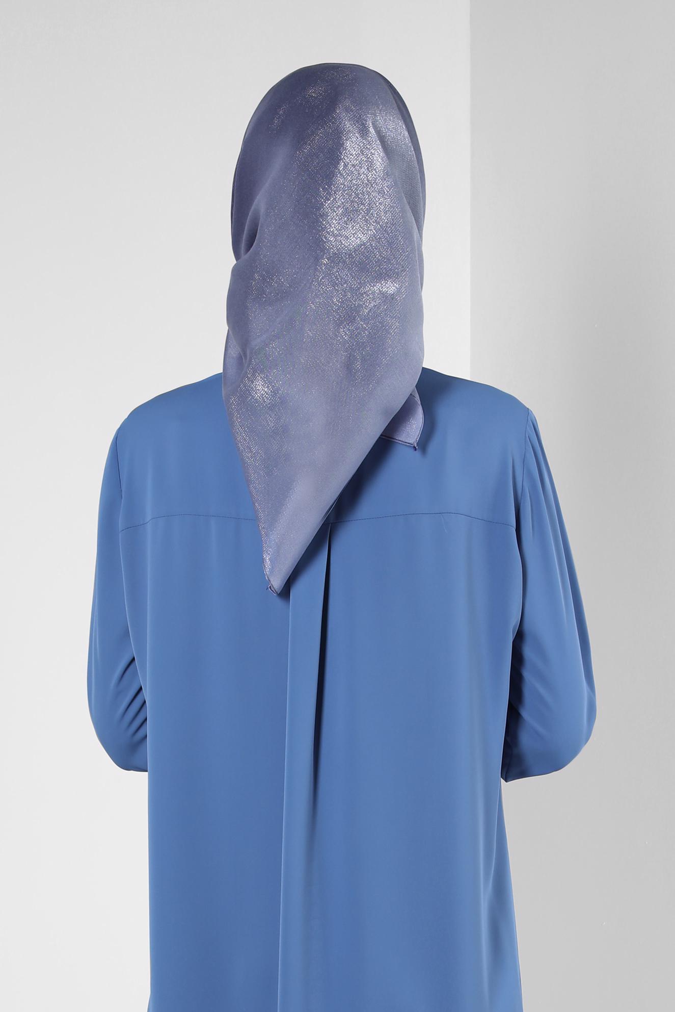 Tesettür giyim LACİVERT ALVİNA DEGRADE KEHRİBAR EŞARP 8252 