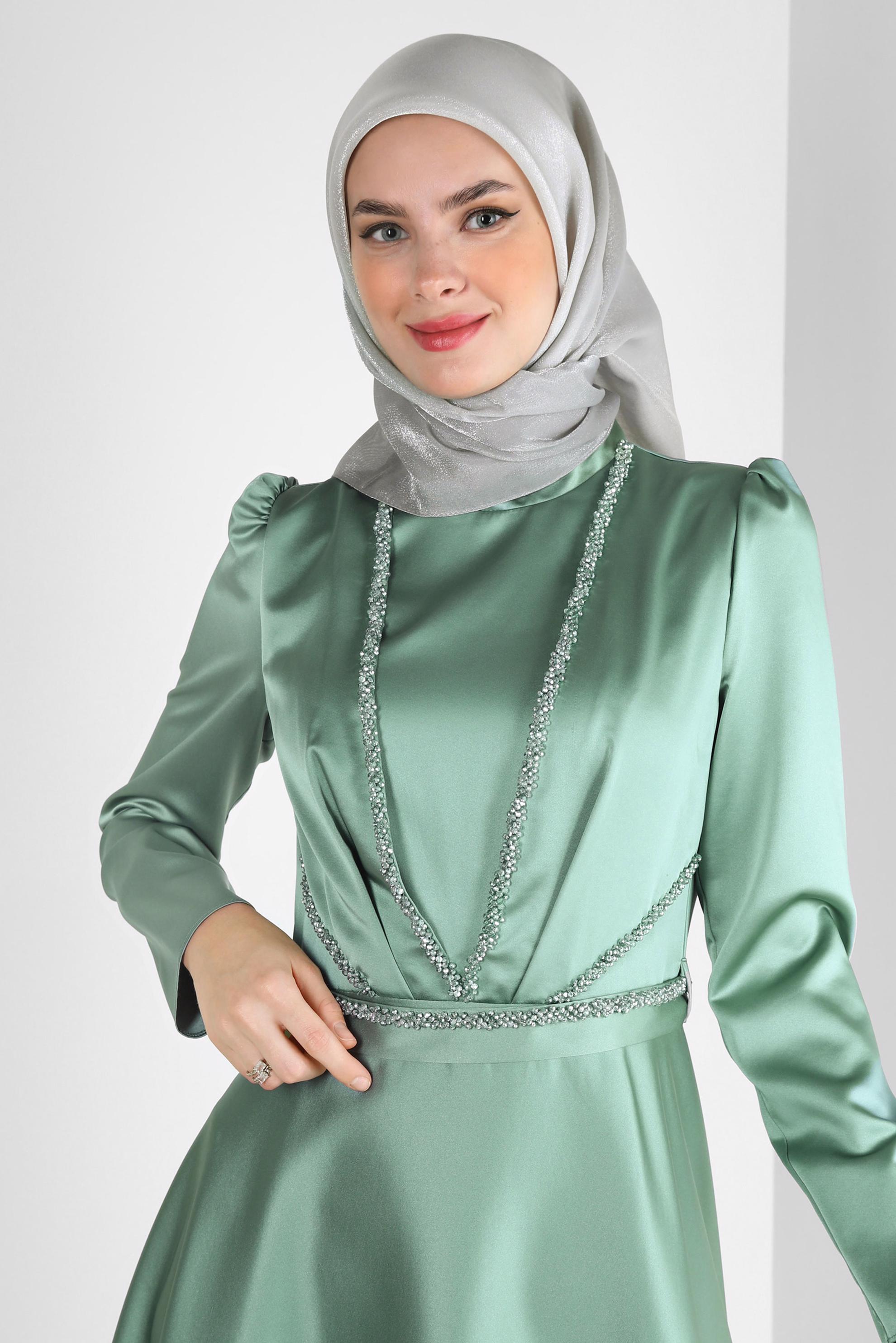 Tesettür giyim BEJ ALVİNA DEGRADE KEHRİBAR EŞARP 8252 