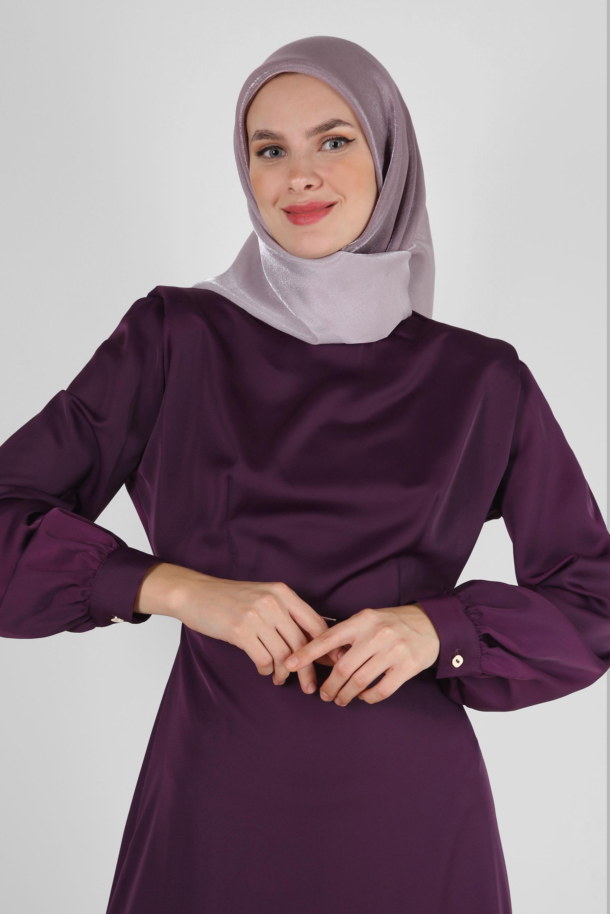 Tesettür giyim PEMBE ALVİNA DEGRADE KEHRİBAR EŞARP 8252 