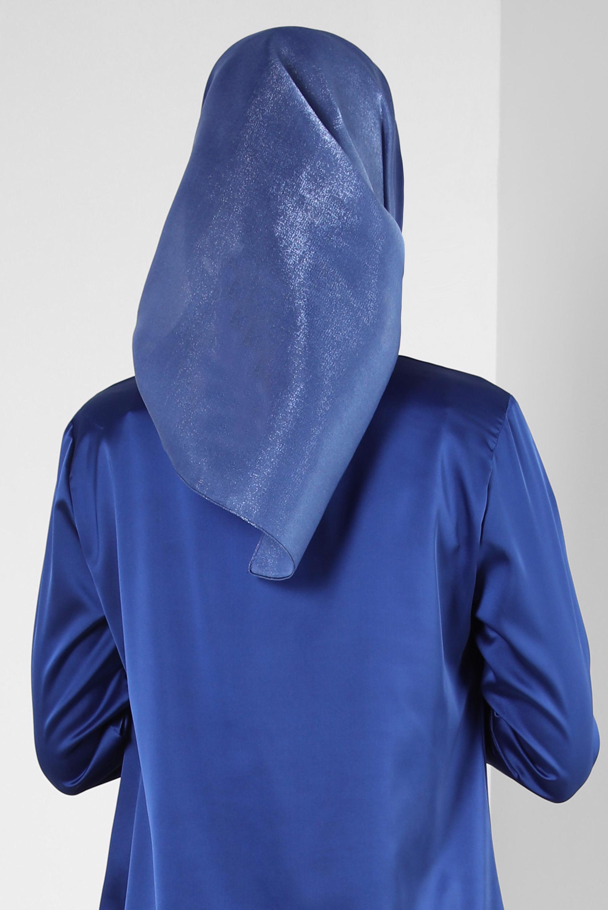 Tesettür giyim LACİVERT ALVİNA DEGRADE KEHRİBAR EŞARP 8252 