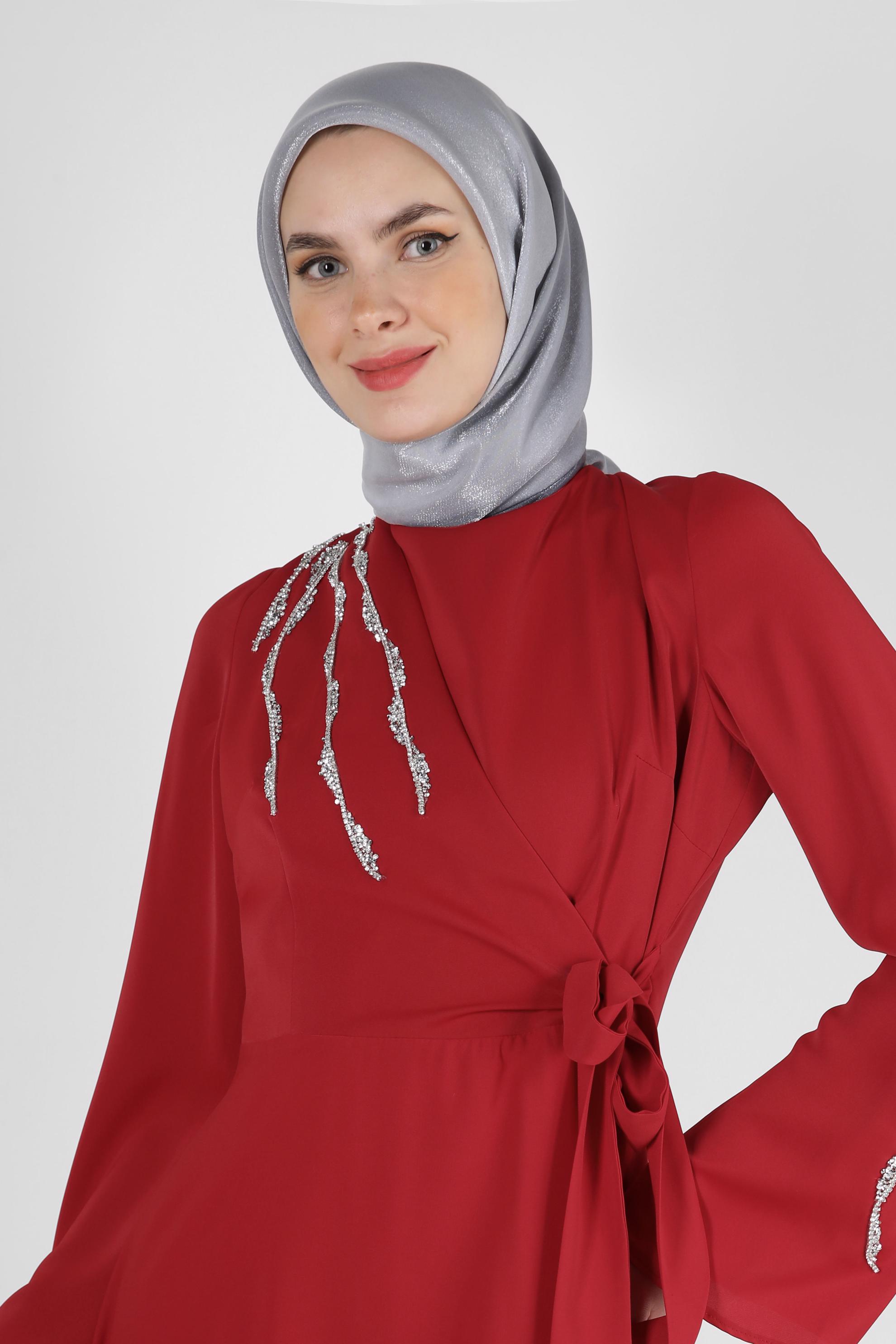 Tesettür giyim GÜMÜŞ ALVİNA DEGRADE KEHRİBAR EŞARP 8252 