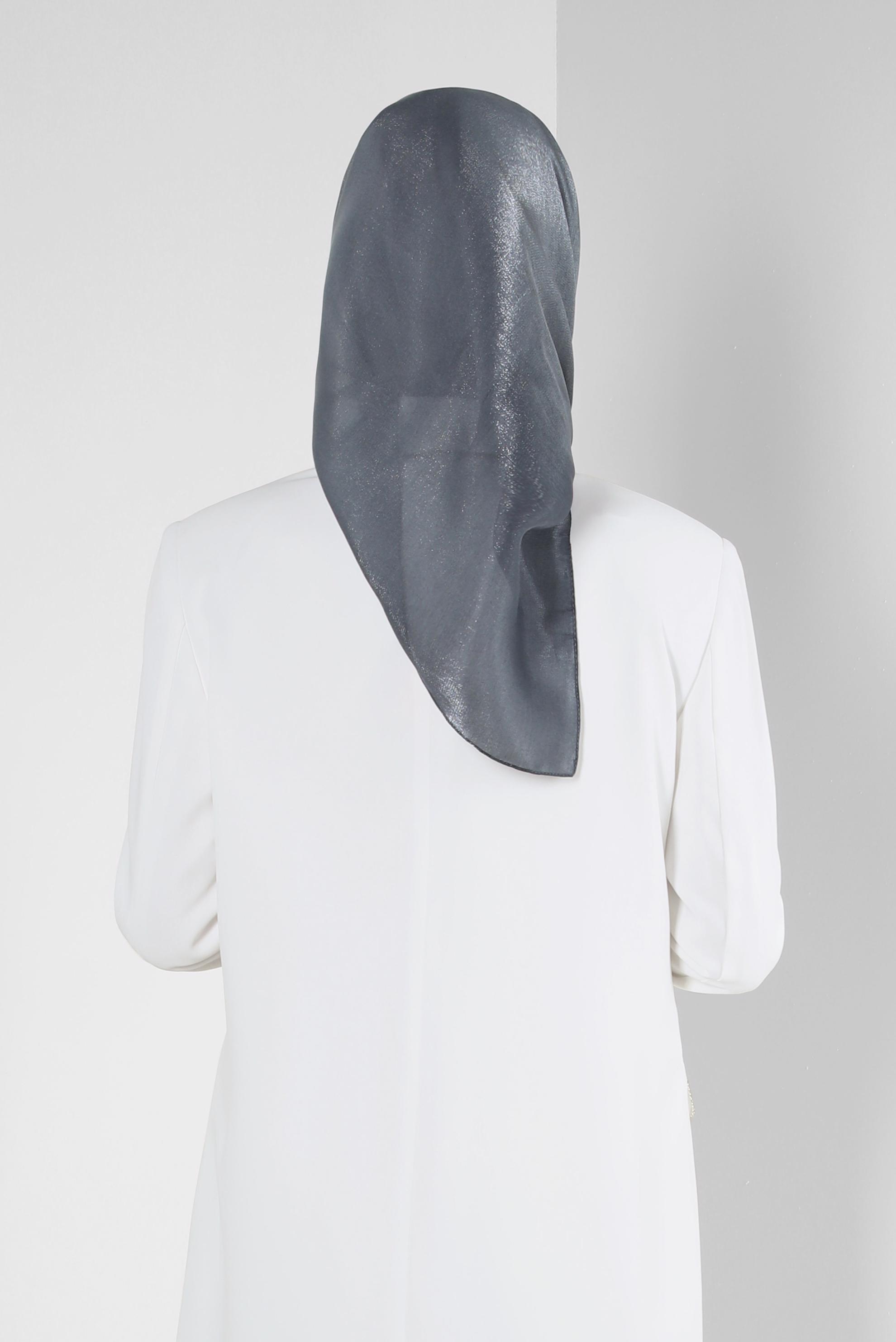 Tesettür giyim GRİ ALVİNA DEGRADE KEHRİBAR EŞARP 8252 