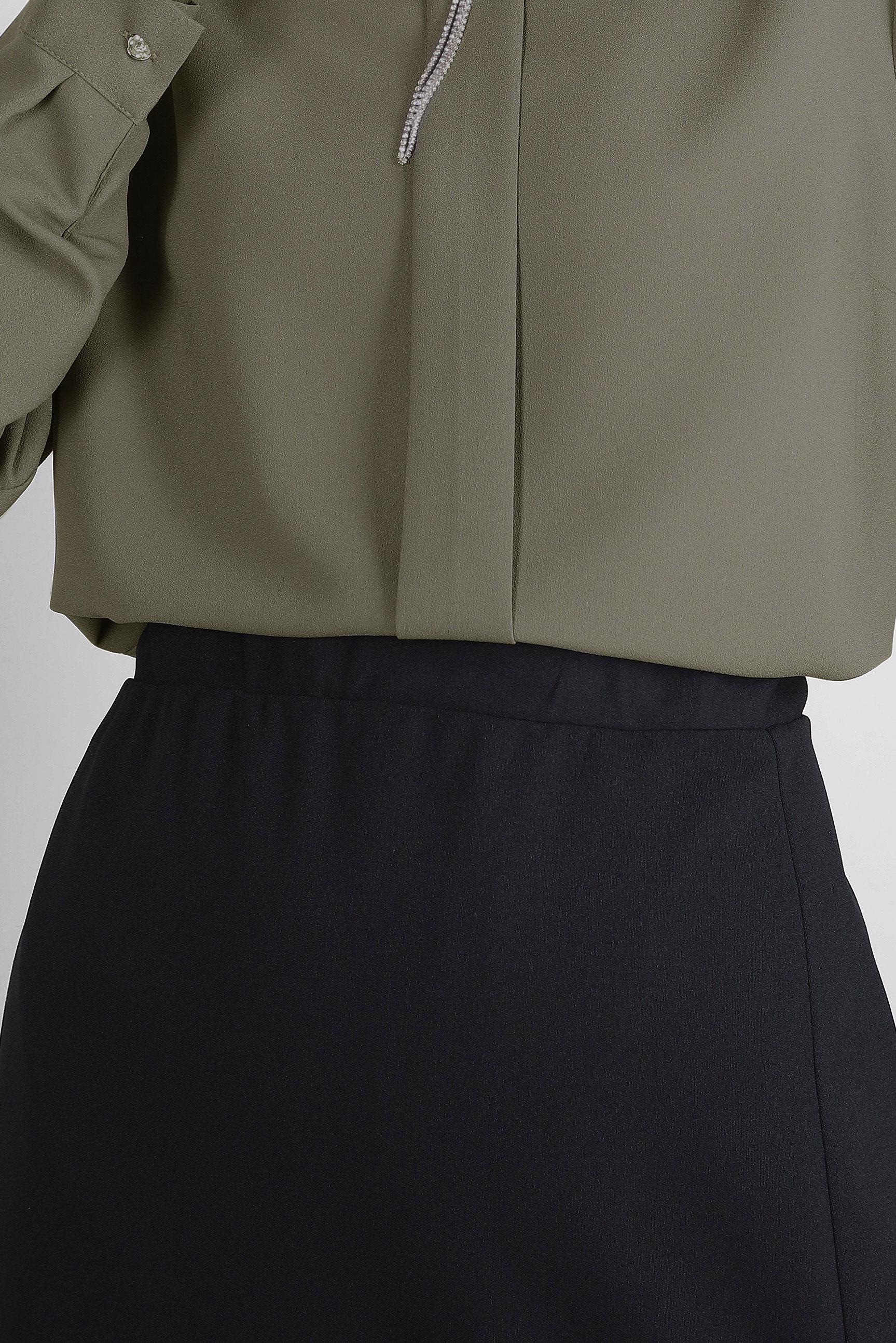 Tesettür giyim SİYAH BELİ LASTİKLİ DÜZ KESİM ETEK 60401