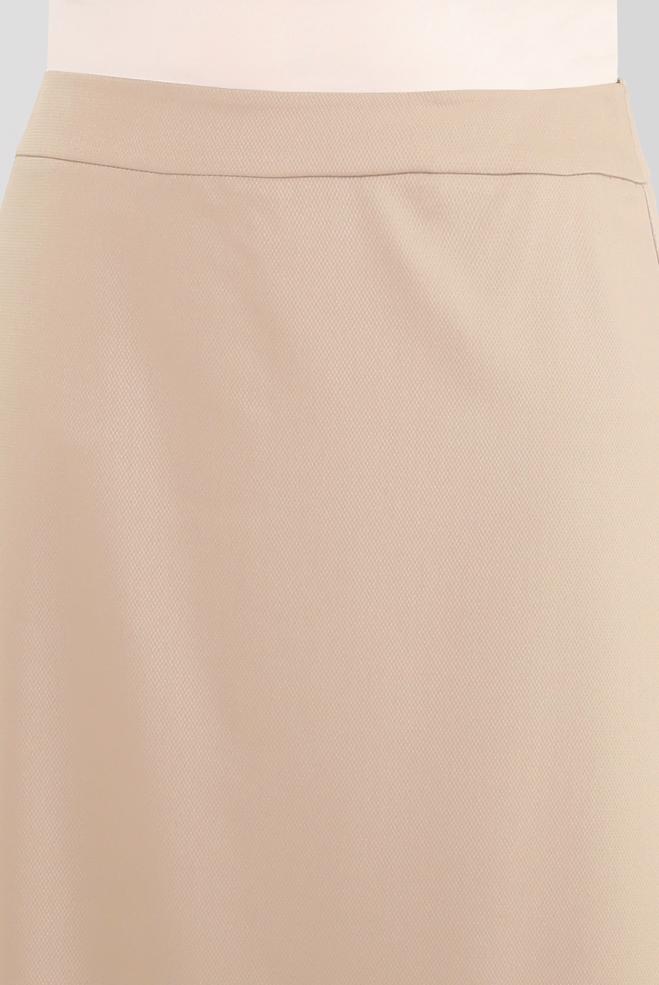 Tesettür giyim KAHVE FERMUARLI A KESİM ETEK 60406 - ALVİNA