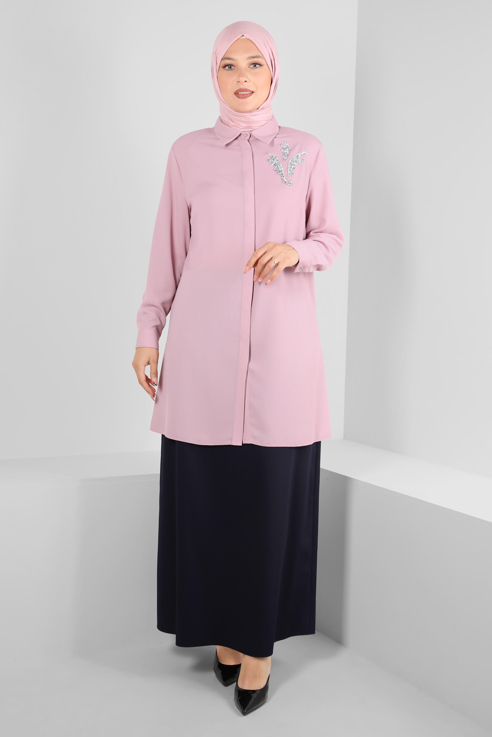 Vêtements hijab BLEU MARINE JUPE EN A ZIPPÉE 60406