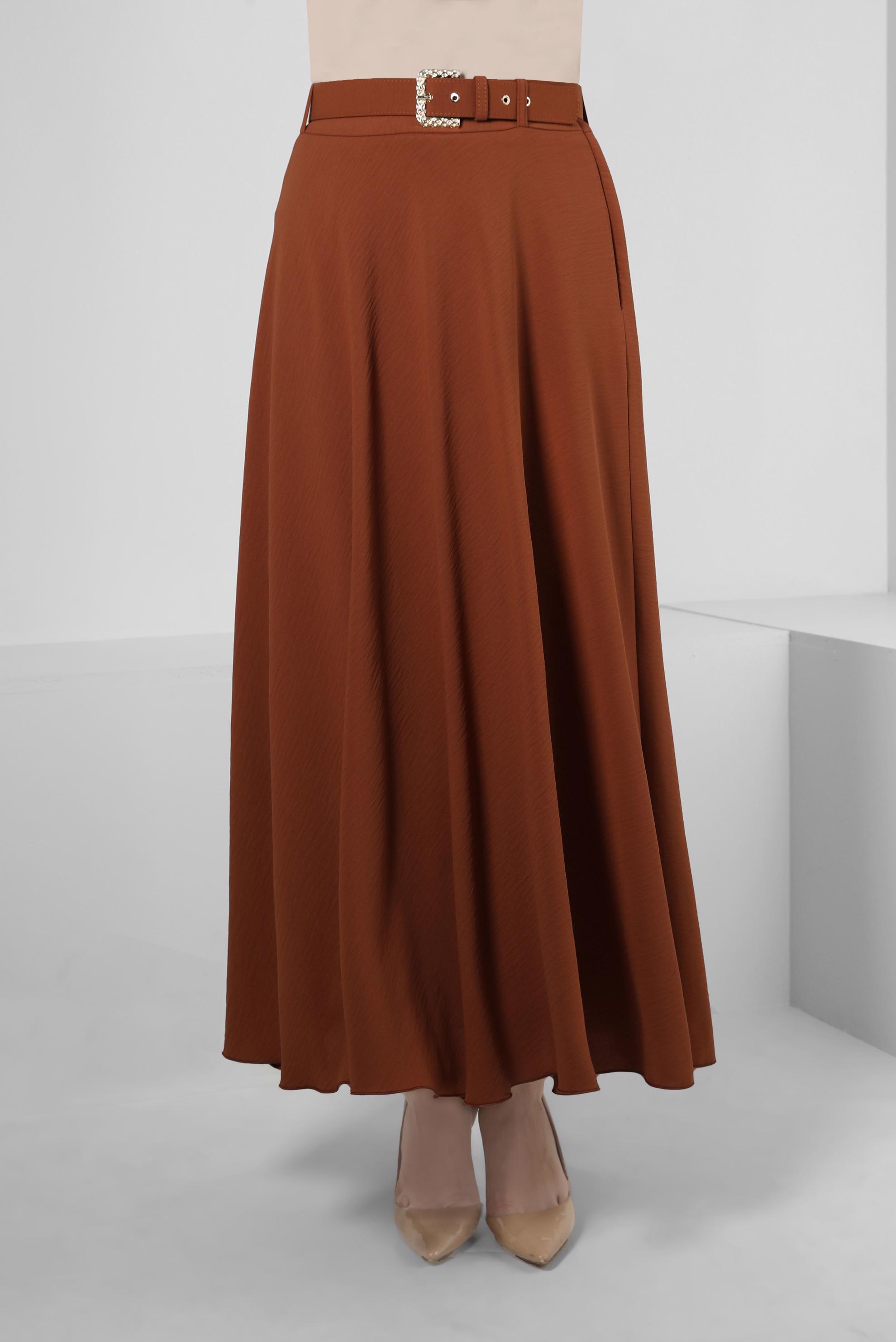 Hijab clothing TABA BELTED FRILLED SKIRT 60407