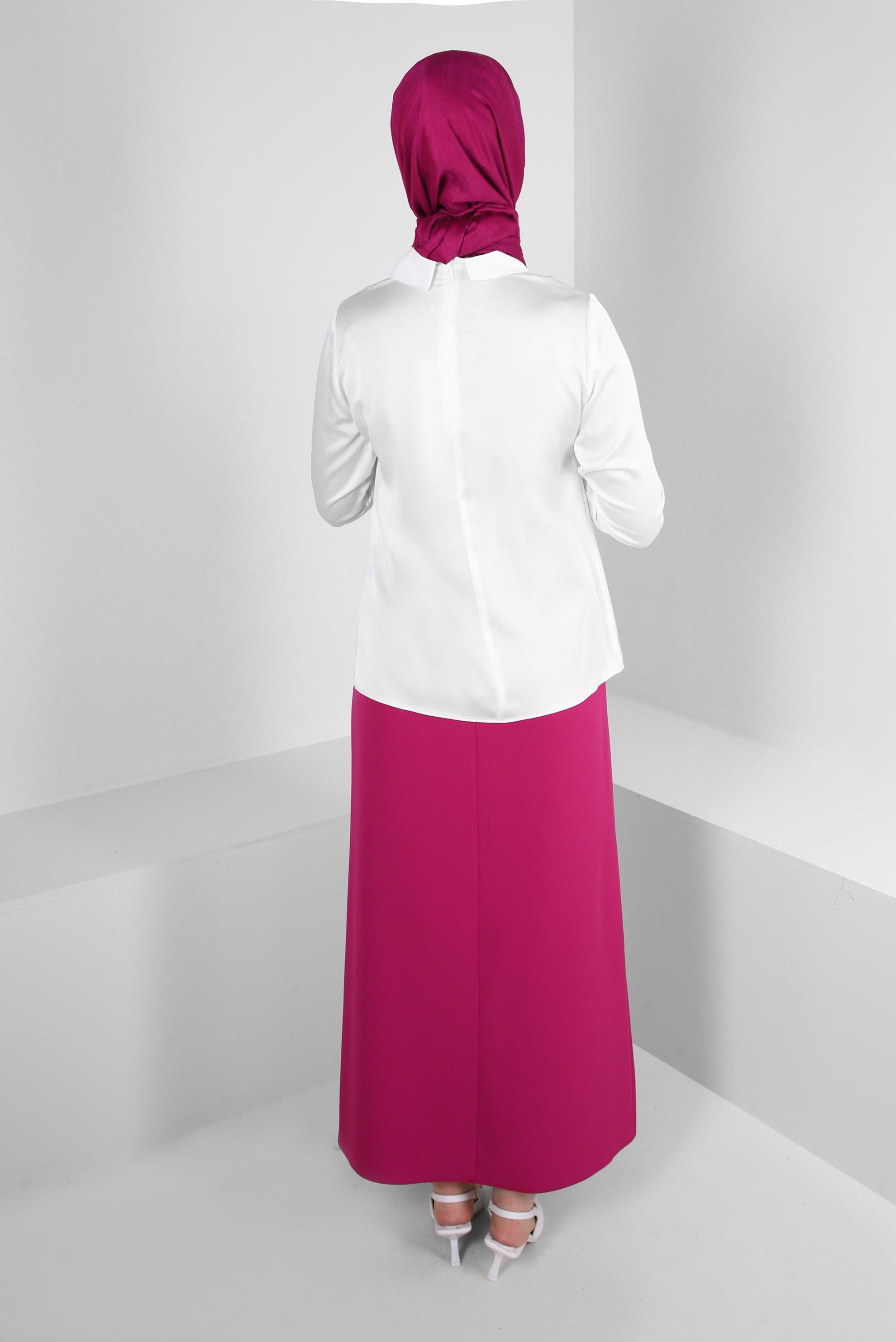 BELTED STRAIGHT CUT SKIRT 60408 | ALVİNA