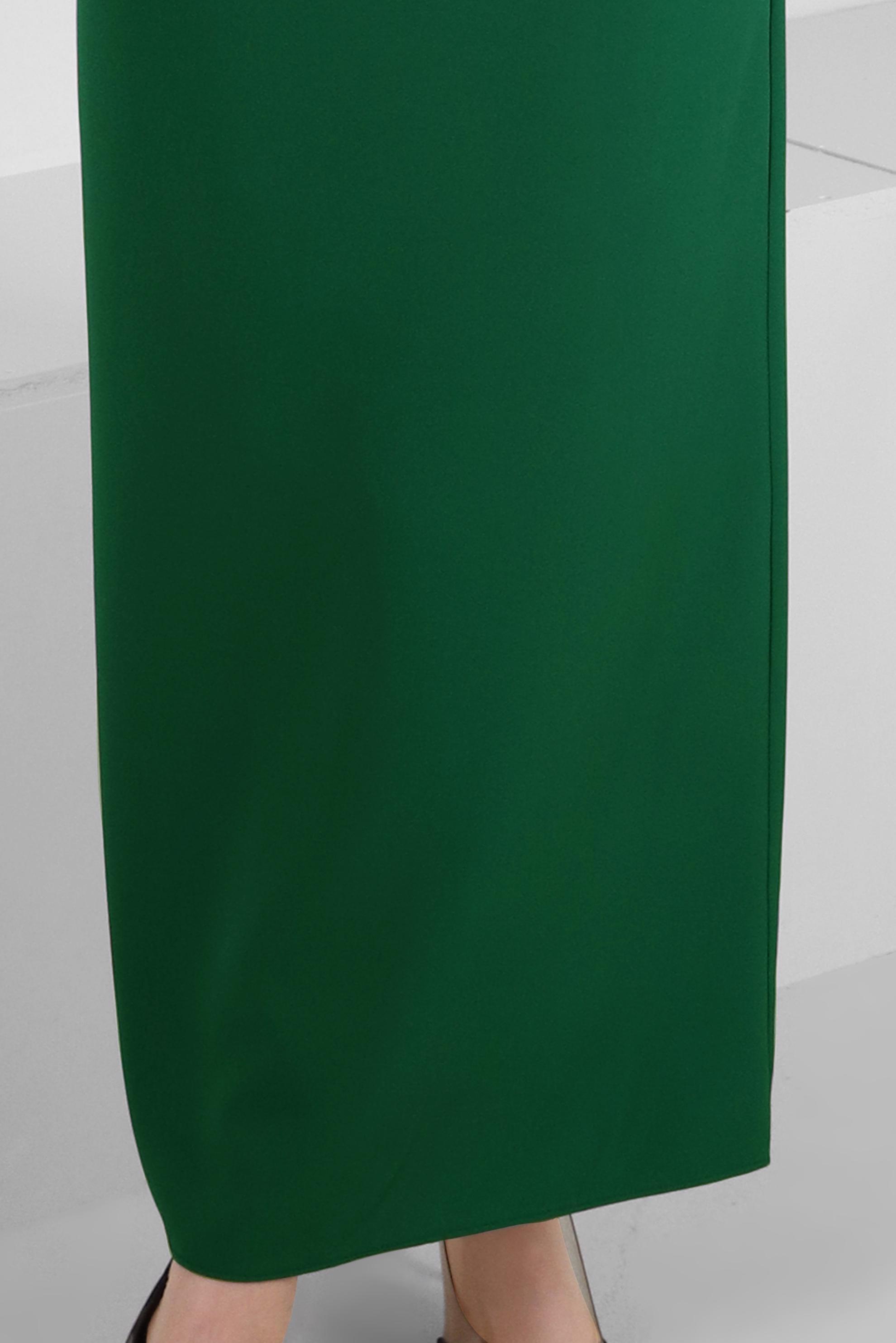 Tesettür giyim YEŞİL KEMERLİ DÜZ KESİM ETEK 60408