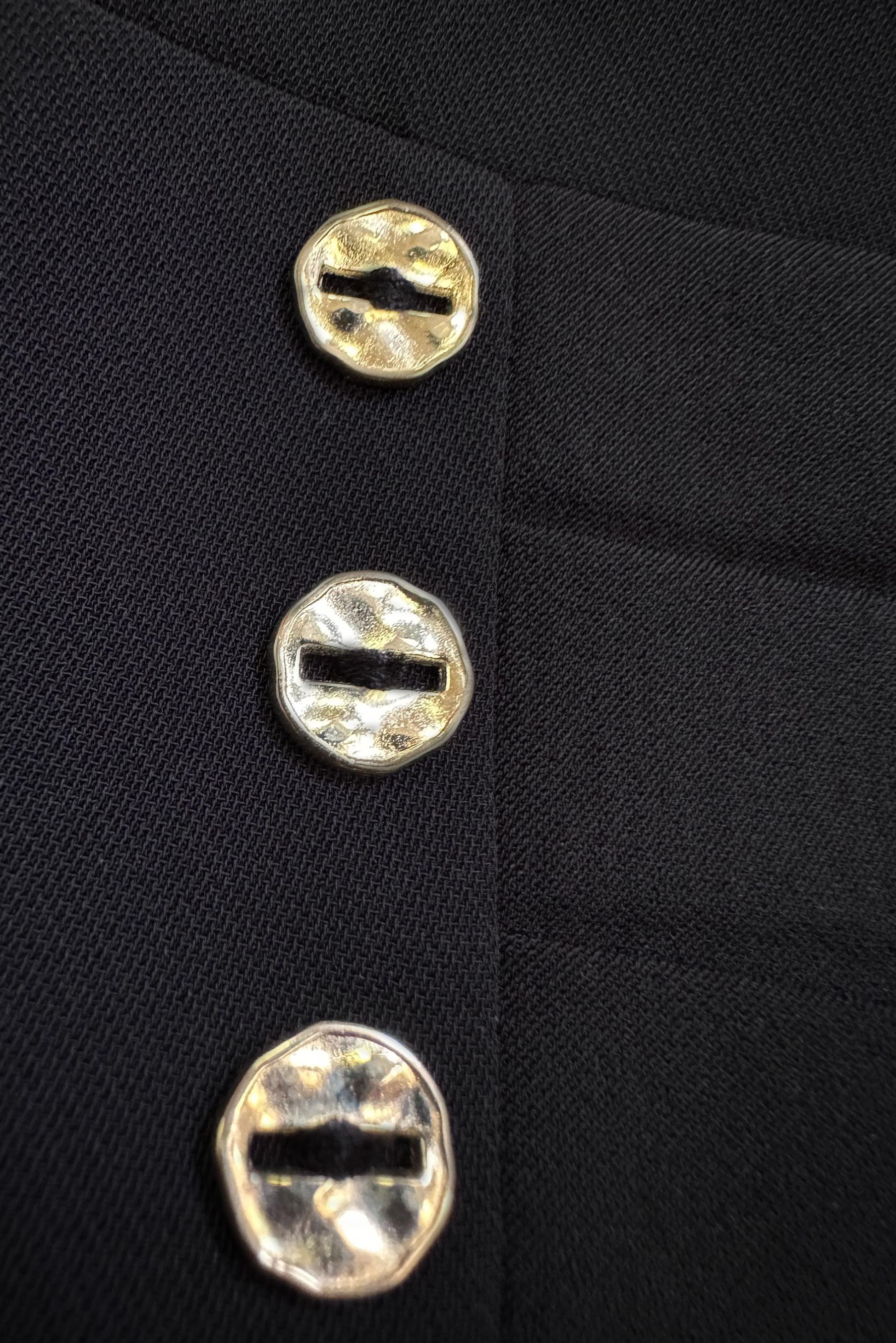 Vêtements hijab NOIR DÉTAIL BOUTONS A JUPE EN LIN 60410