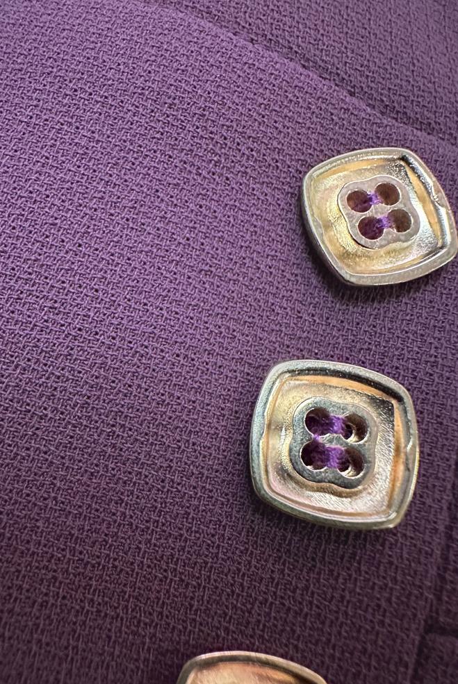 Tesettür giyim MOR DÜĞME DETAYLI A KESİM ETEK 60411 - ALVİNA