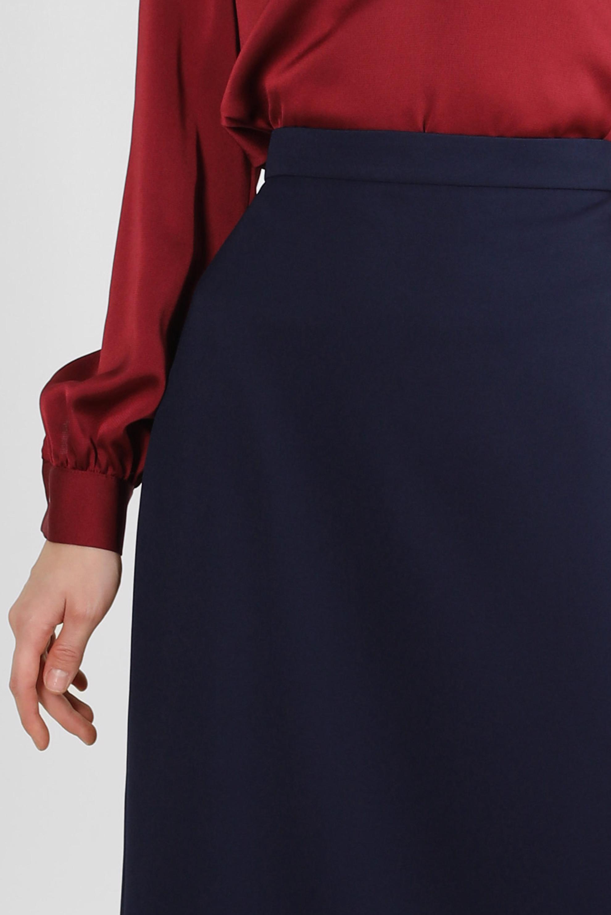 Tesettür giyim LACİVERT GİZLİ YIRTMAÇLI DÜZ KESİM ETEK 60414