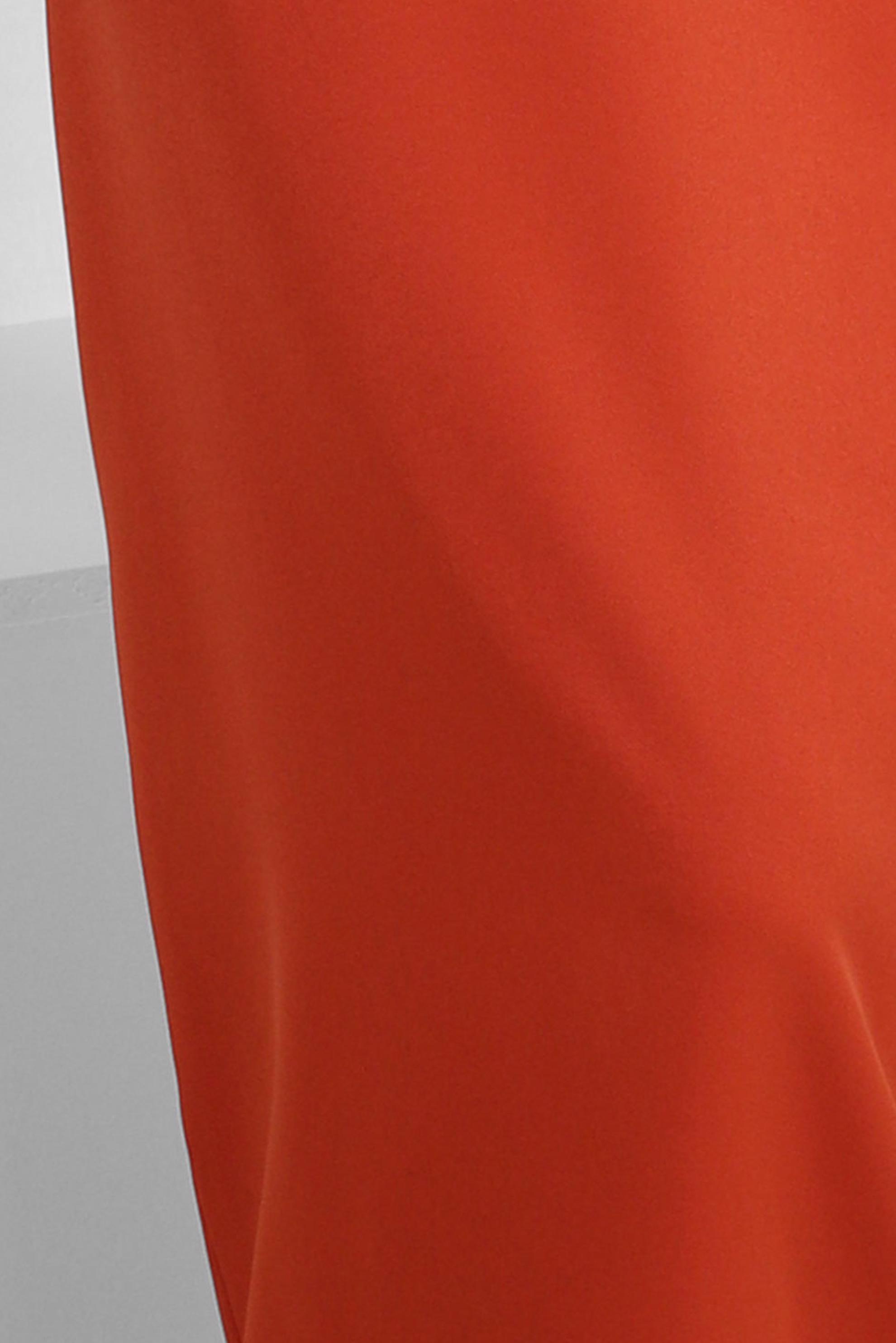 Tesettür giyim TURUNCU GİZLİ YIRTMAÇLI DÜZ KESİM ETEK 60414