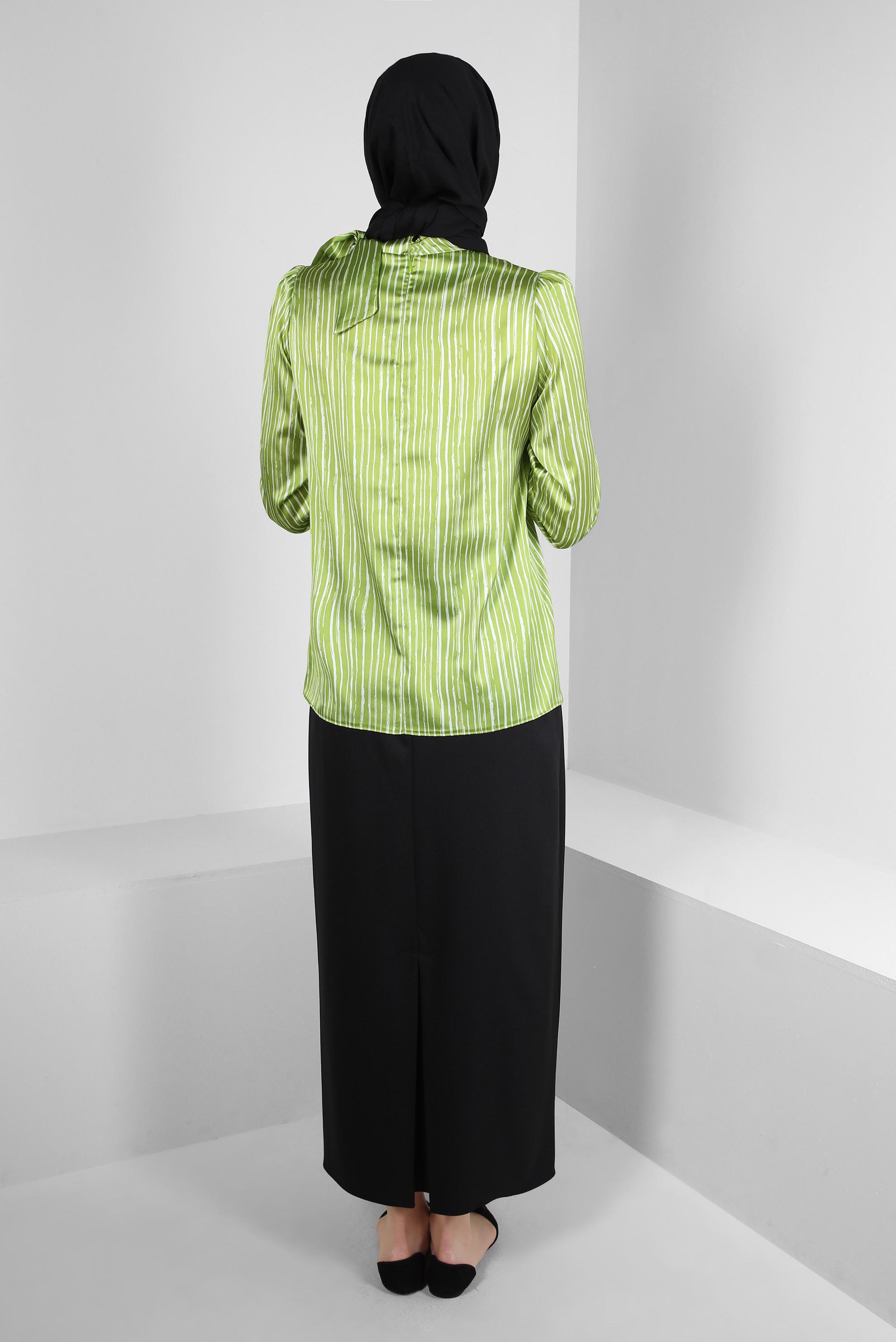 Tesettür giyim SİYAH DÜZ KESİM GİZLİ YIRTMAÇLI ETEK 60419 