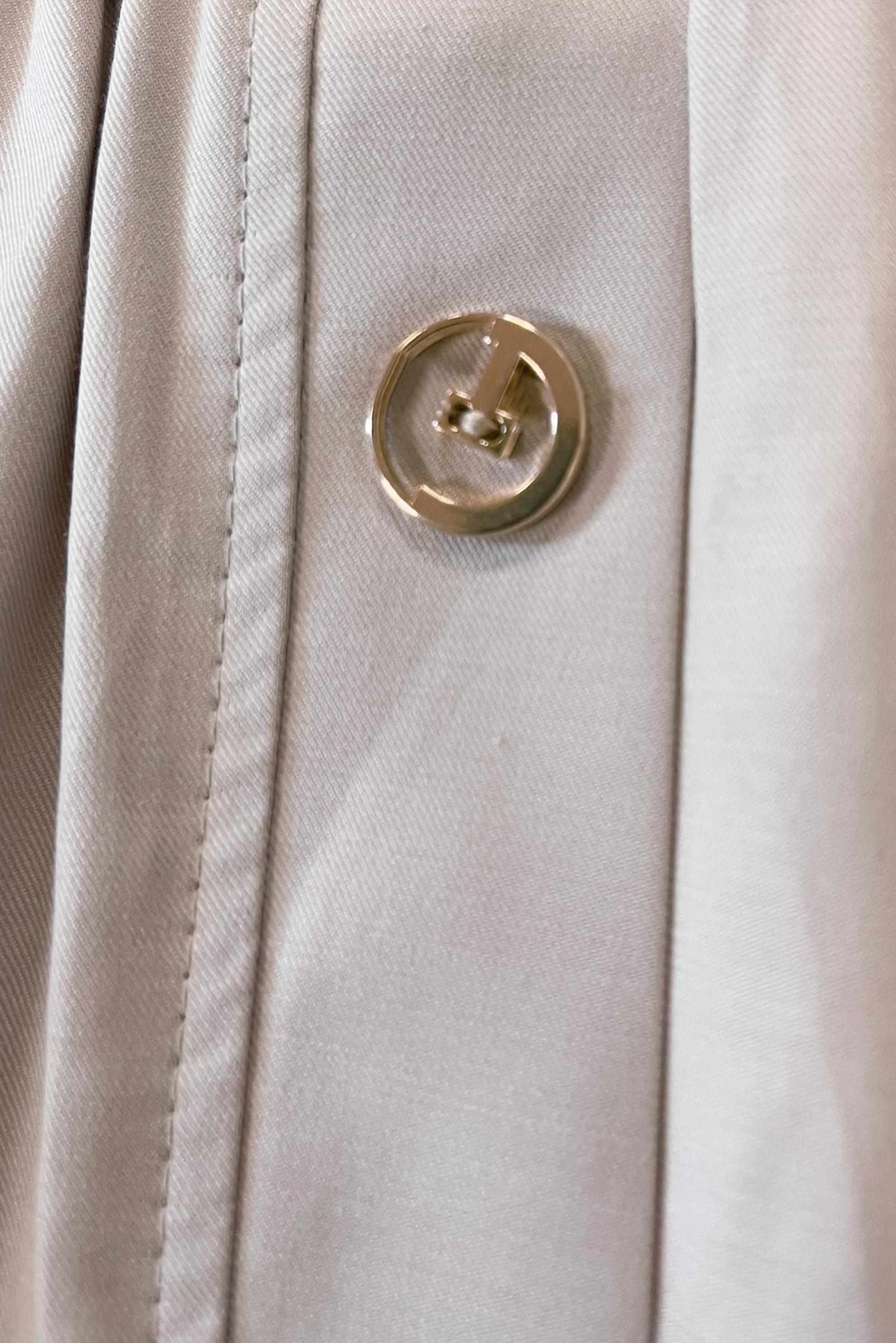 Hijab clothing BEIGE ELASTIC WAIST SKIRT WITH BUTTON DETAIL 60424