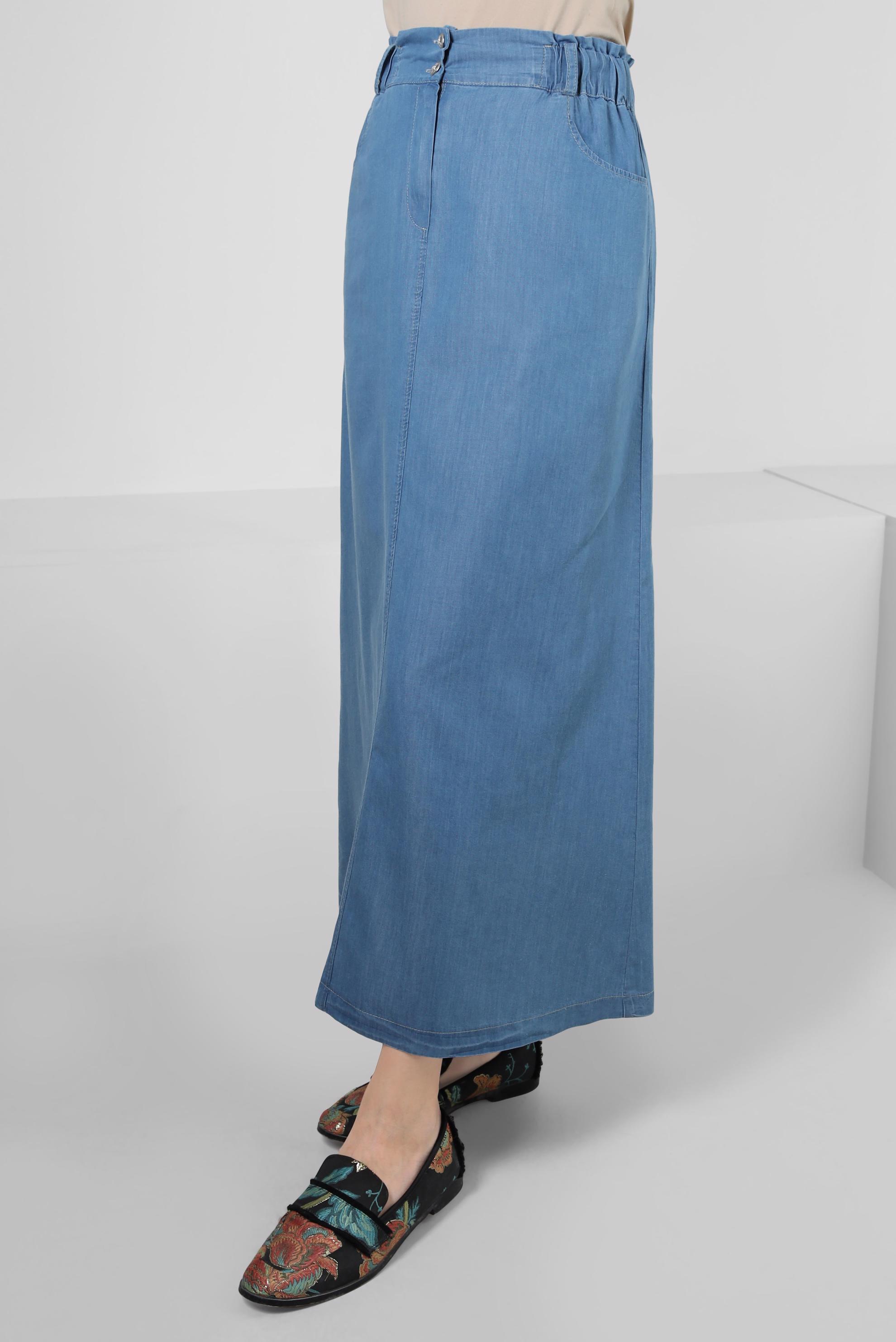 Hijab clothing NAVY BLUE SKIRT WITH POCKET DETAIL 60427