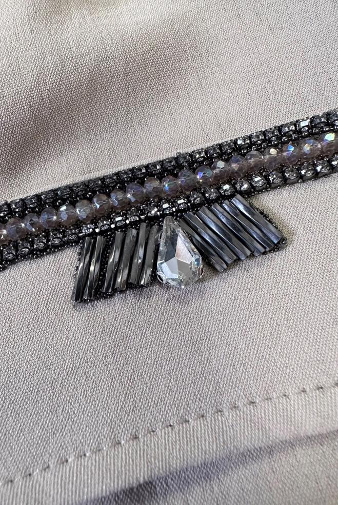 Vêtements hijab BEIGE PARDESSUS ZIPPÉ À CAPUCHE AVEC DÉTAIL GEM 80061 - ALVİNA