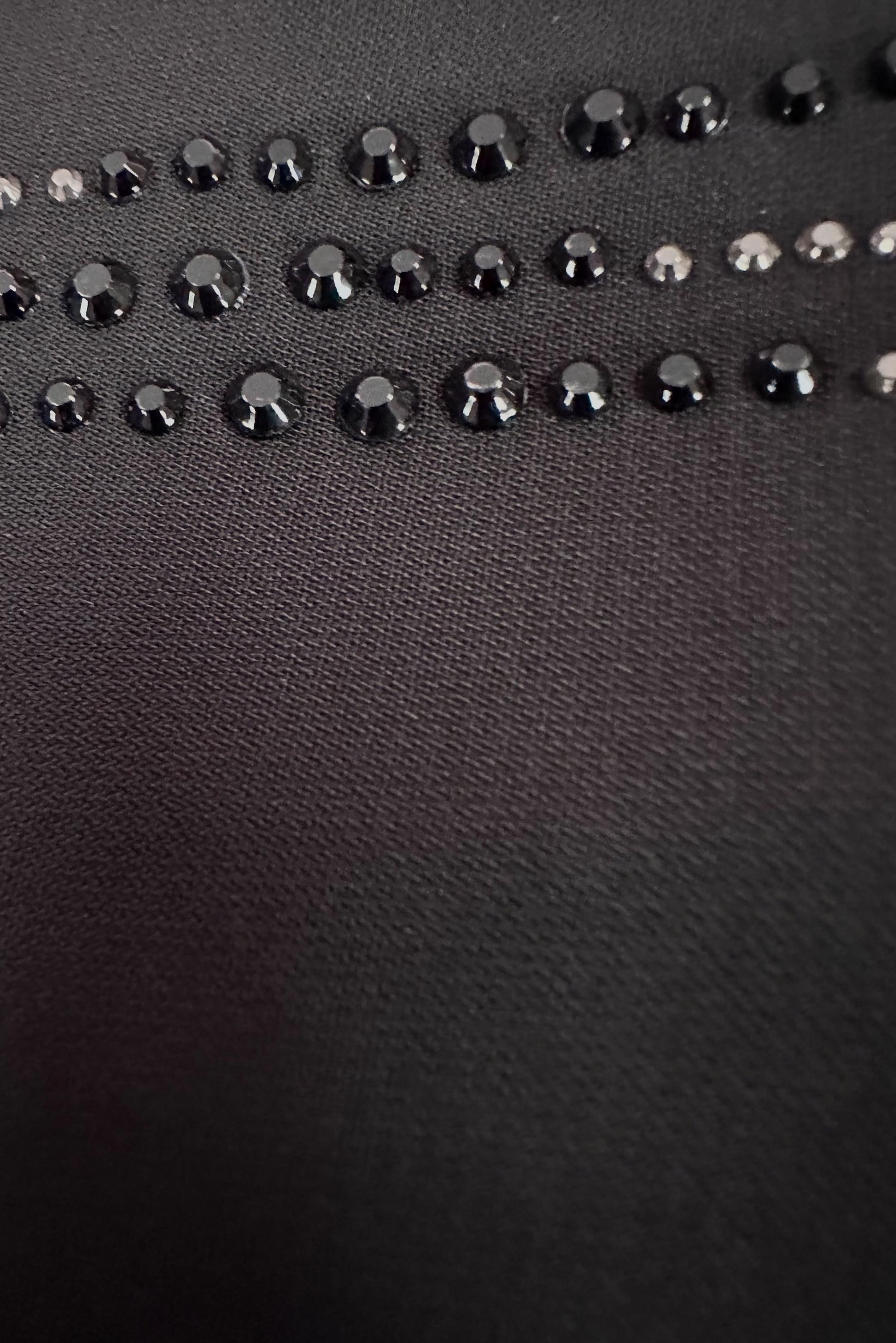 Vêtements hijab NOIR VESTE ZIPPÉE À CAPUCHE AVEC BIJOU 80062