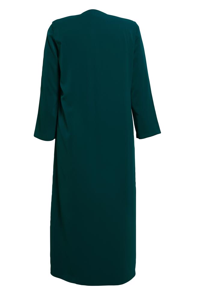 Vêtements hijab VERT COSTUME ABAYA GRANDE TAILLE 80073 - ALVİNA