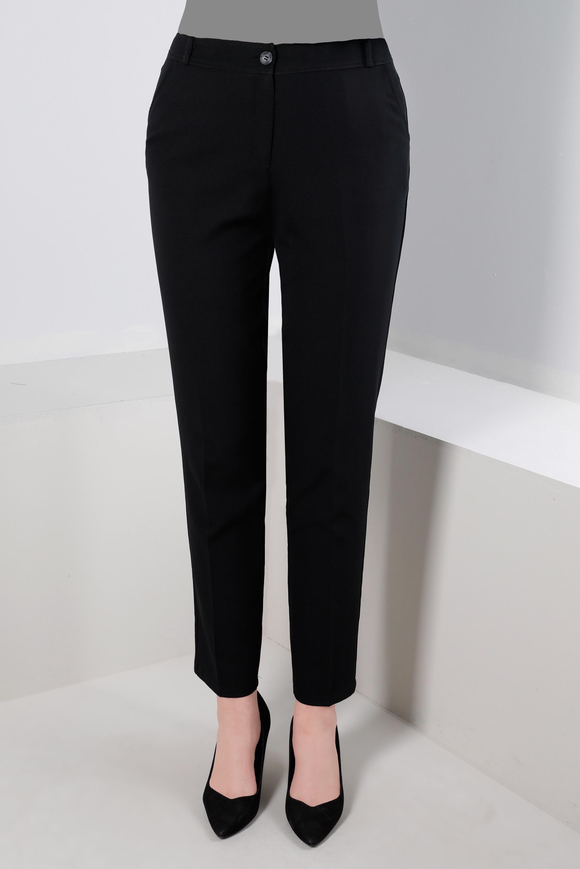 Tesettür giyim SİYAH DAR PAÇA KLASİK KESİM PANTOLON 70502