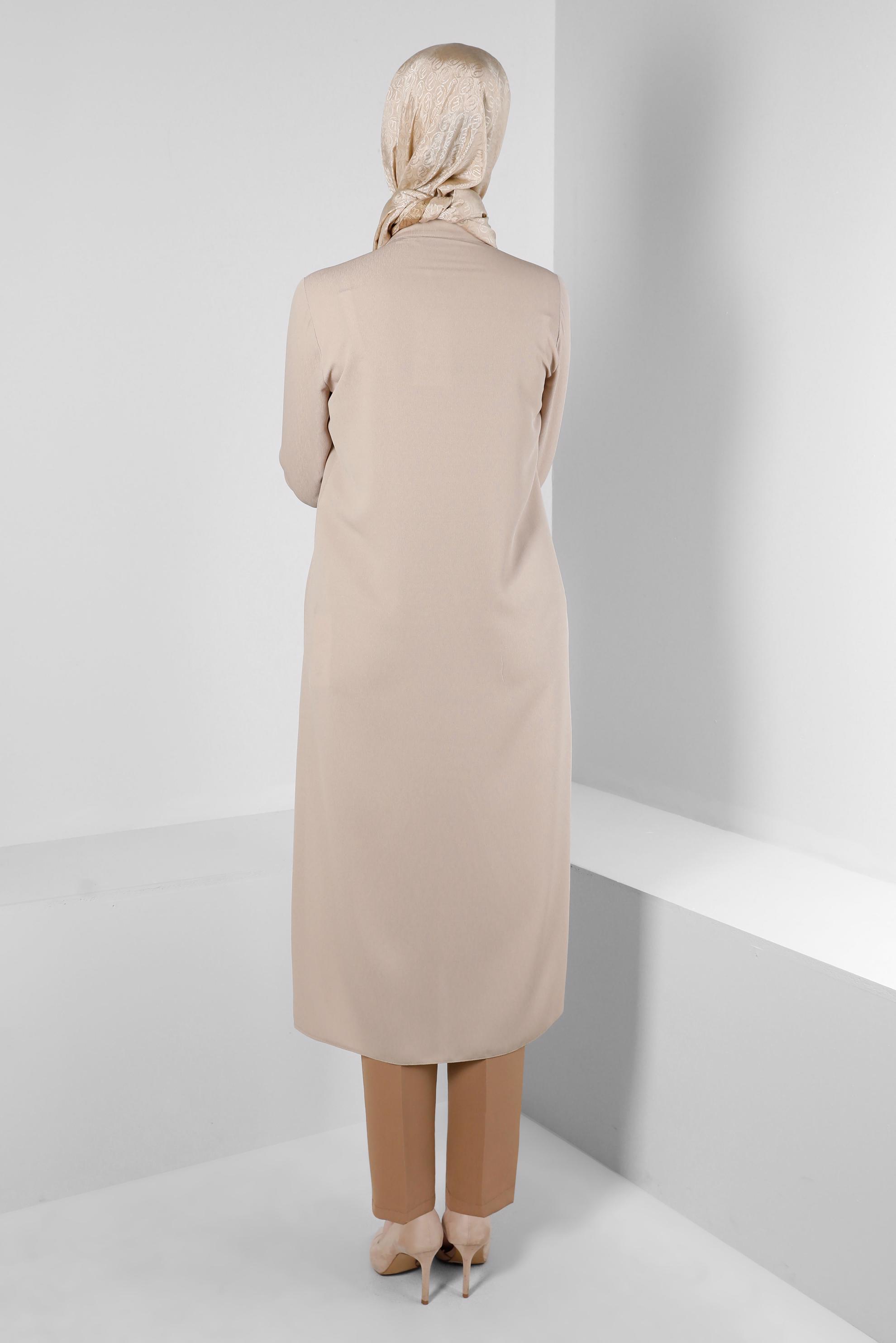 Tesettür giyim KAHVE DAR PAÇA KLASİK KESİM PANTOLON 70502