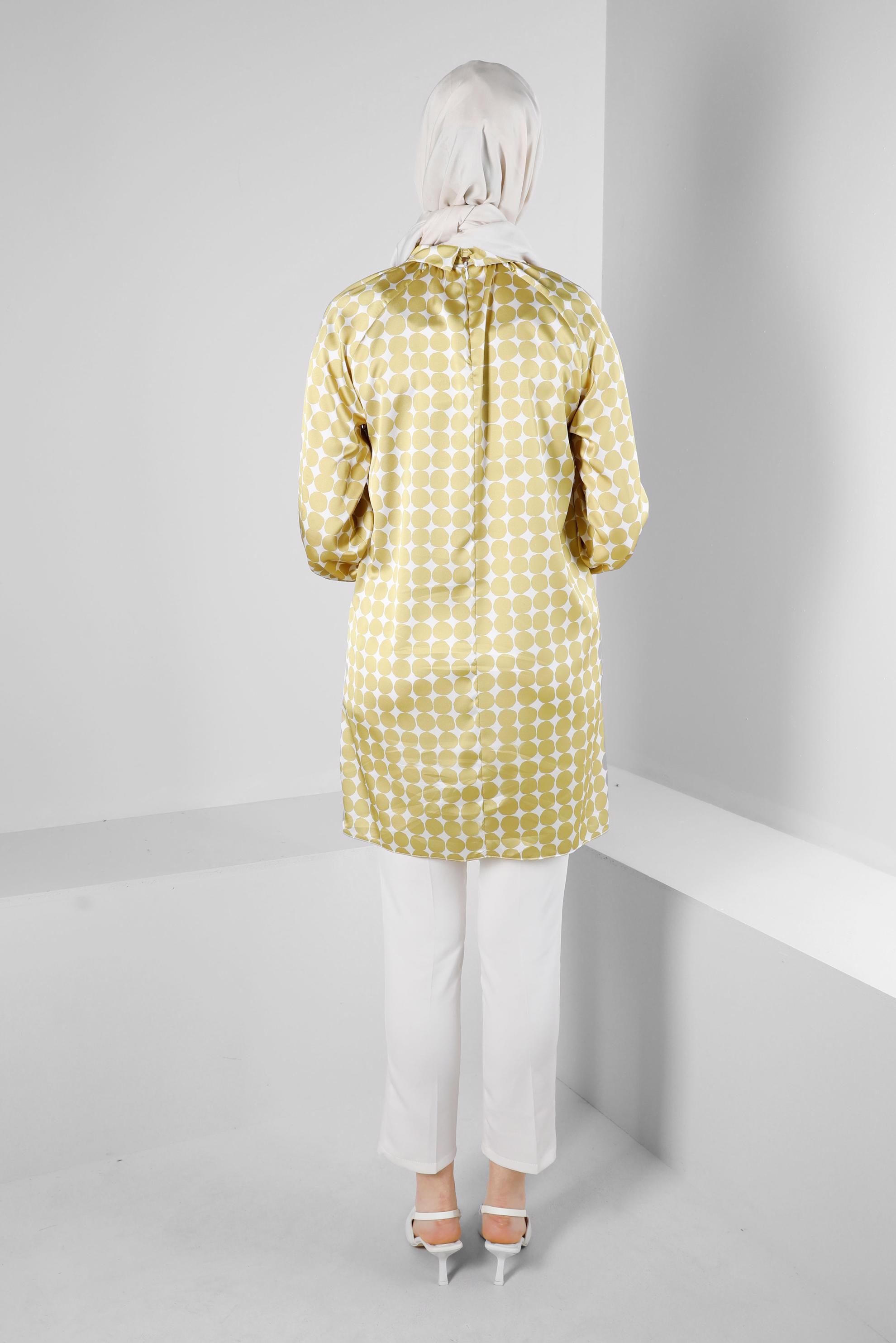 Tesettür giyim BEYAZ ÇİFT DÜĞMELİ DAR PAÇA KLASİK PANTOLON 70503