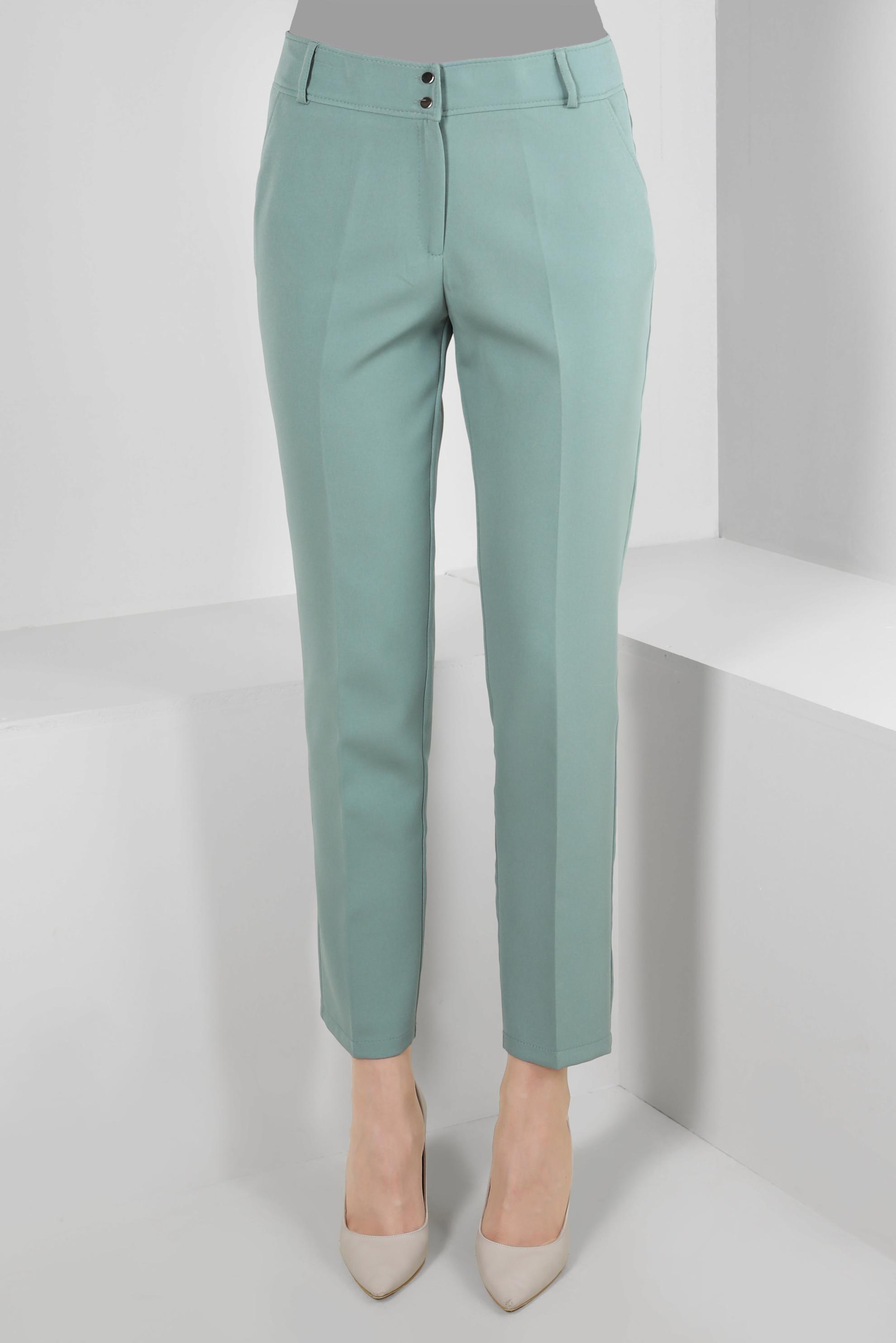 Vêtements hijab VERT PANTALON SKINNY CLASSIQUE DOUBLE BOUTONS 70503
