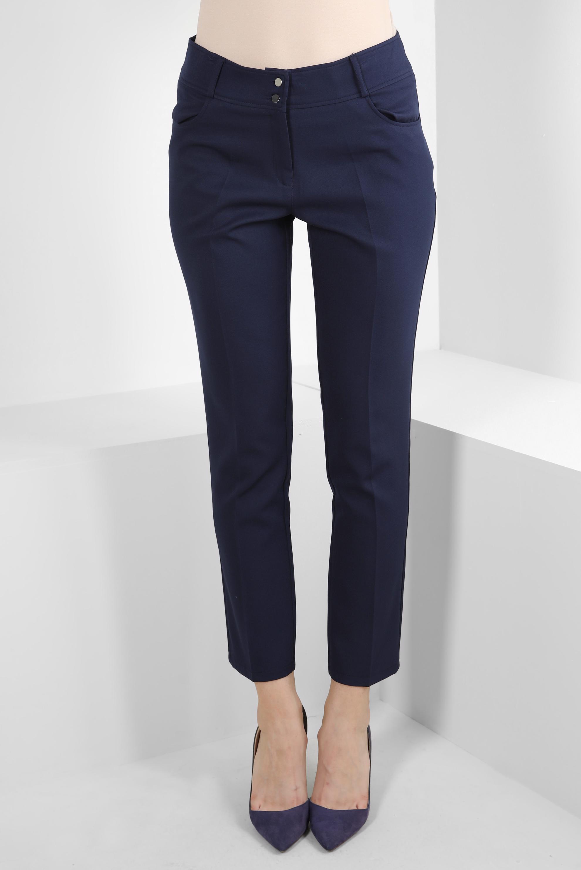 Tesettür giyim LACİVERT DAR PAÇA ÇİFT DÜĞMELİ PANTOLON 70505