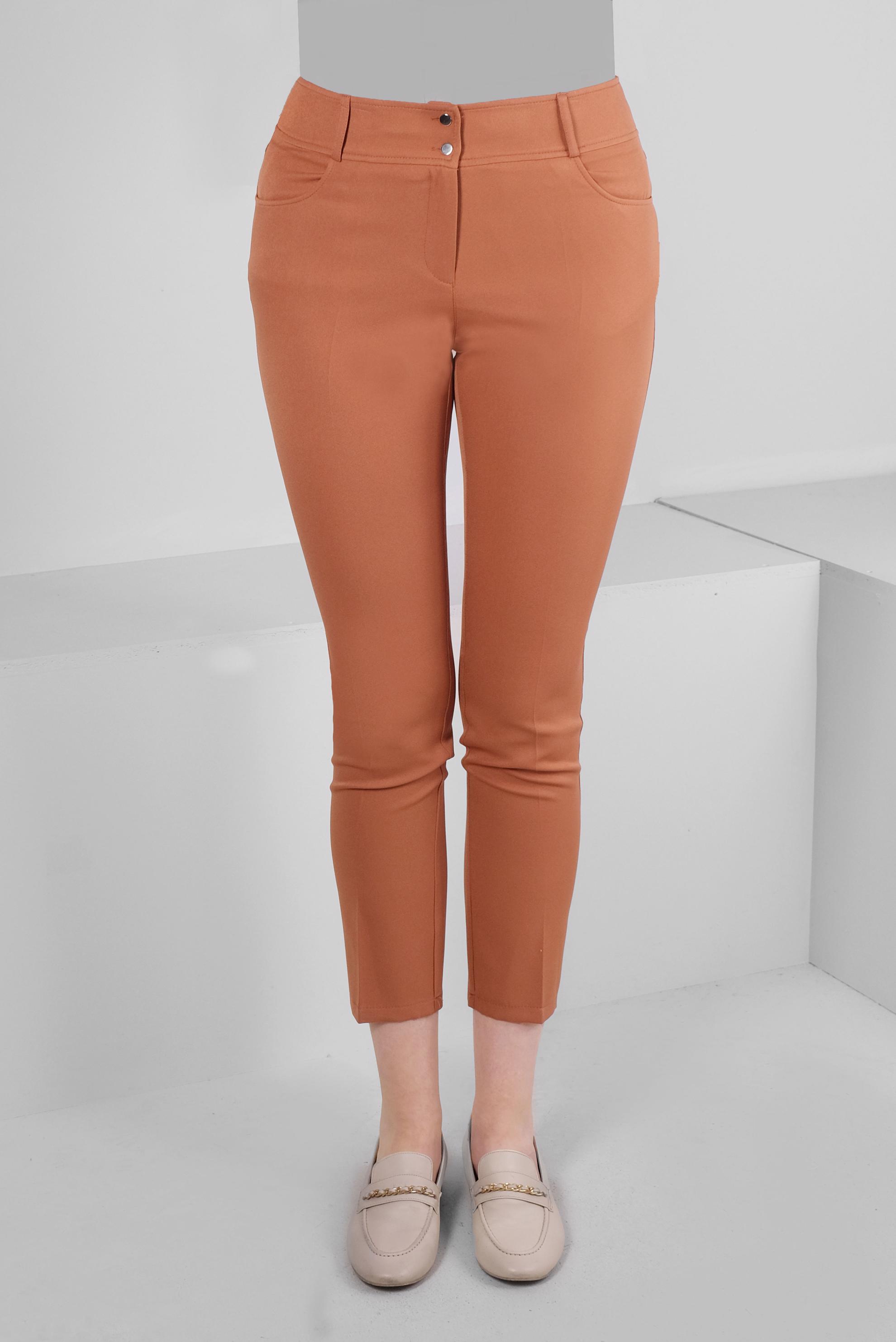 Tesettür giyim TABA DAR PAÇA ÇİFT DÜĞMELİ PANTOLON 70505