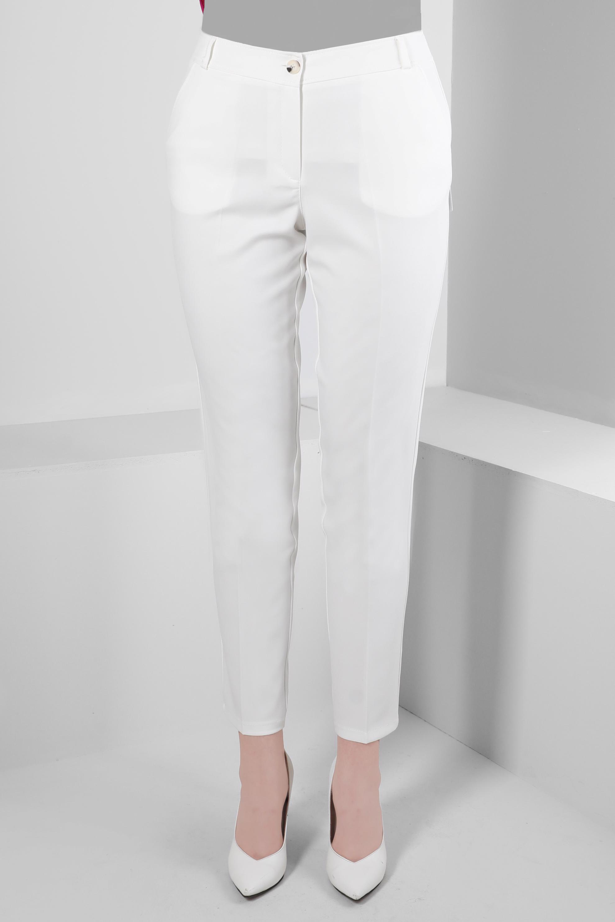 Tesettür giyim BEYAZ DAR PAÇA KLASİK PANTOLON 70508 