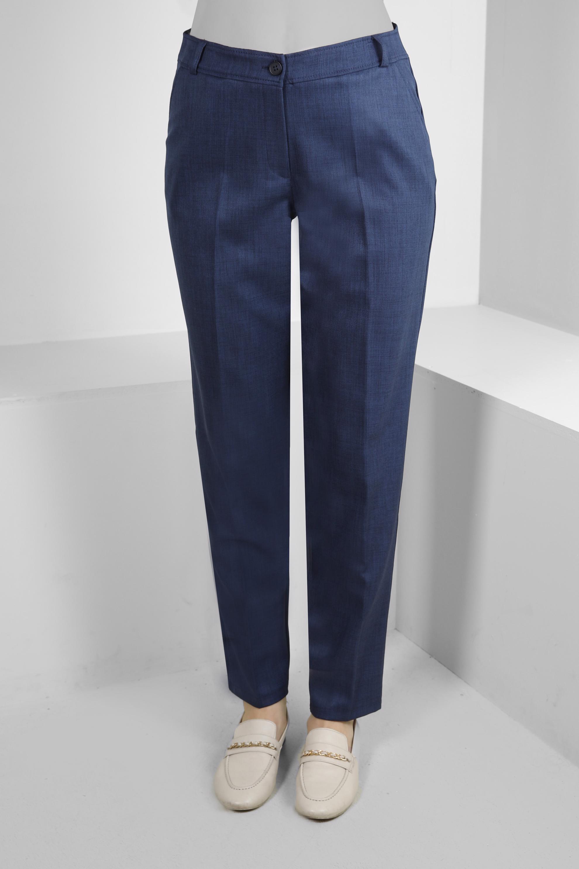 Hijab clothing NAVY BLUE SKINNY LEG CLASSIC TROUSERS 70508