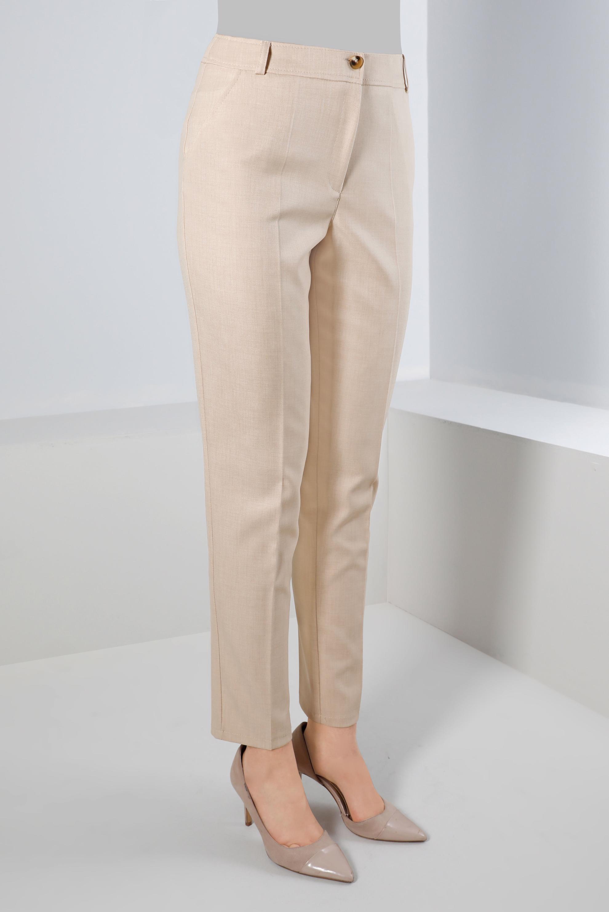 Tesettür giyim BEJ DAR PAÇA KLASİK PANTOLON 70508 