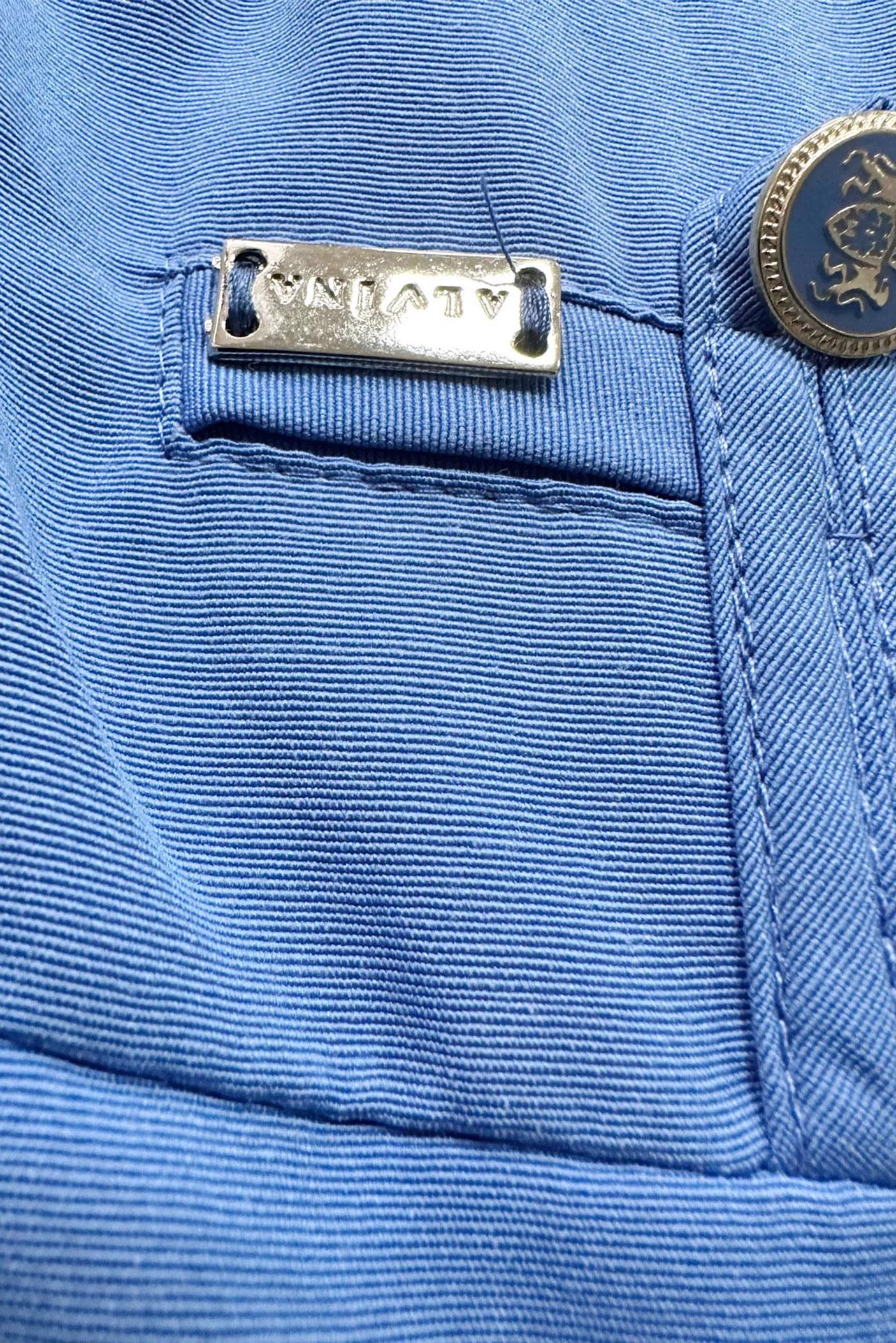 Tesettür giyim MAVİ BOL PAÇA CEP DETAYLI PANTOLON 70511