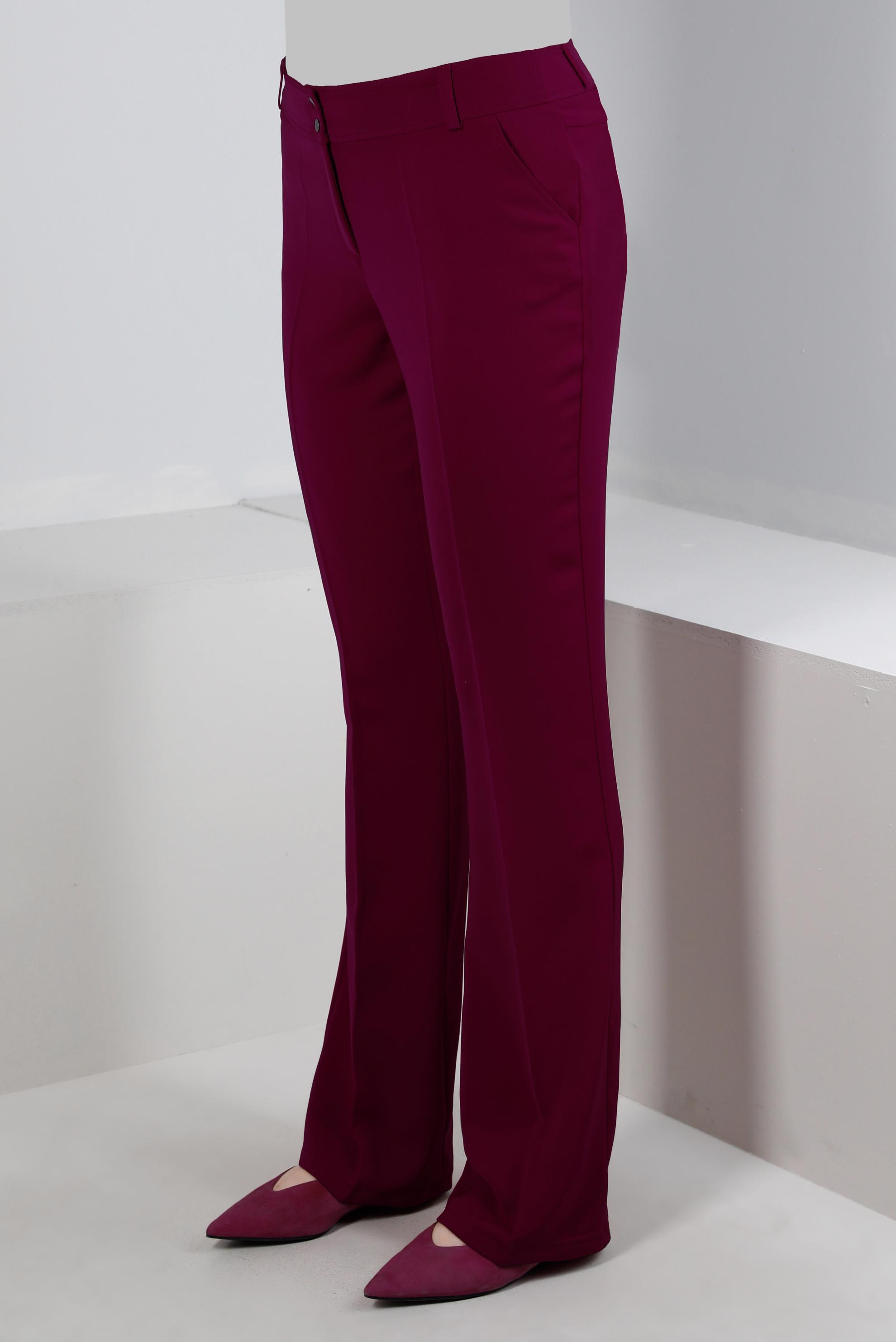 Tesettür giyim MOR İSPANYOL PAÇA PANTOLON 70514