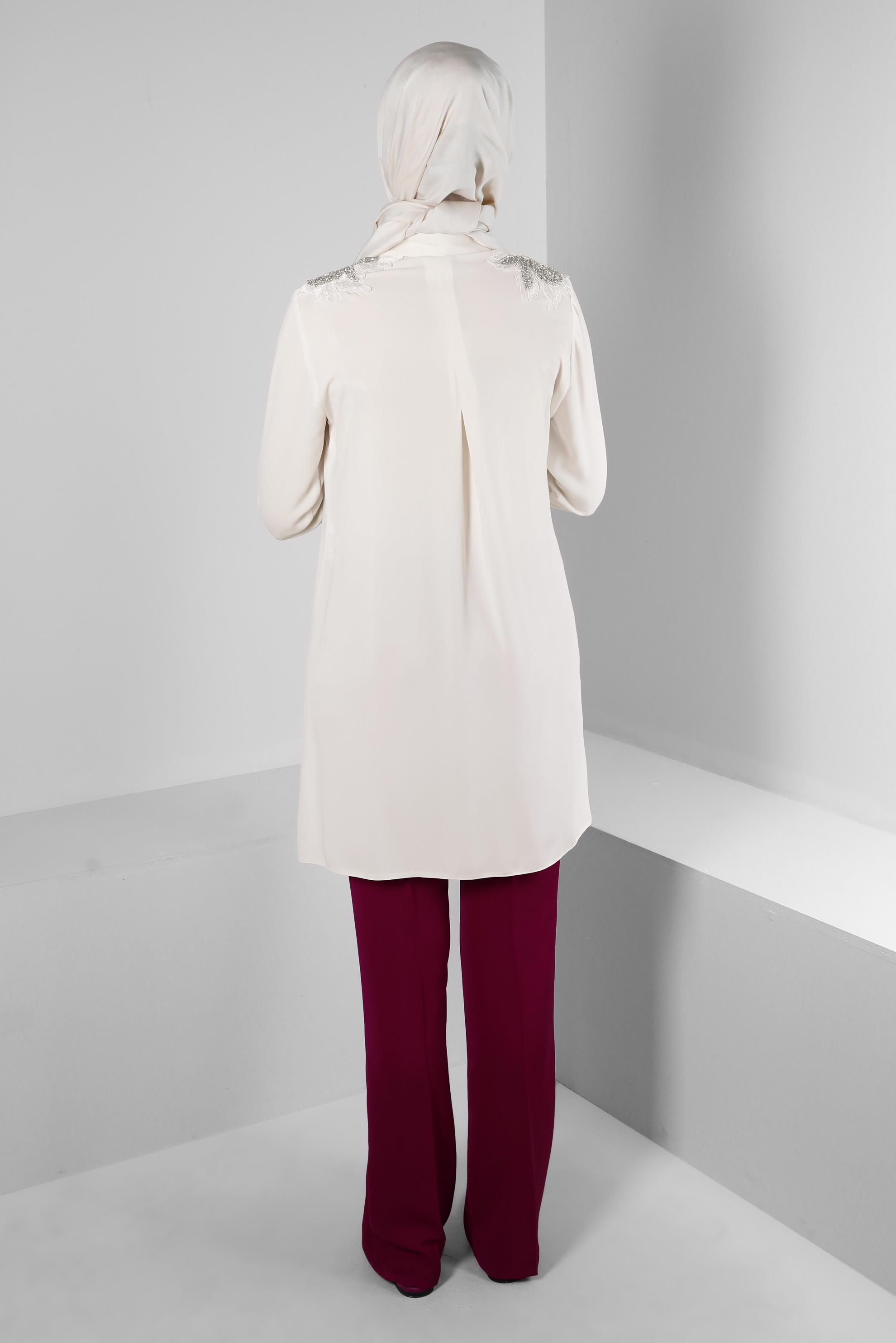 Tesettür giyim MOR İSPANYOL PAÇA PANTOLON 70514