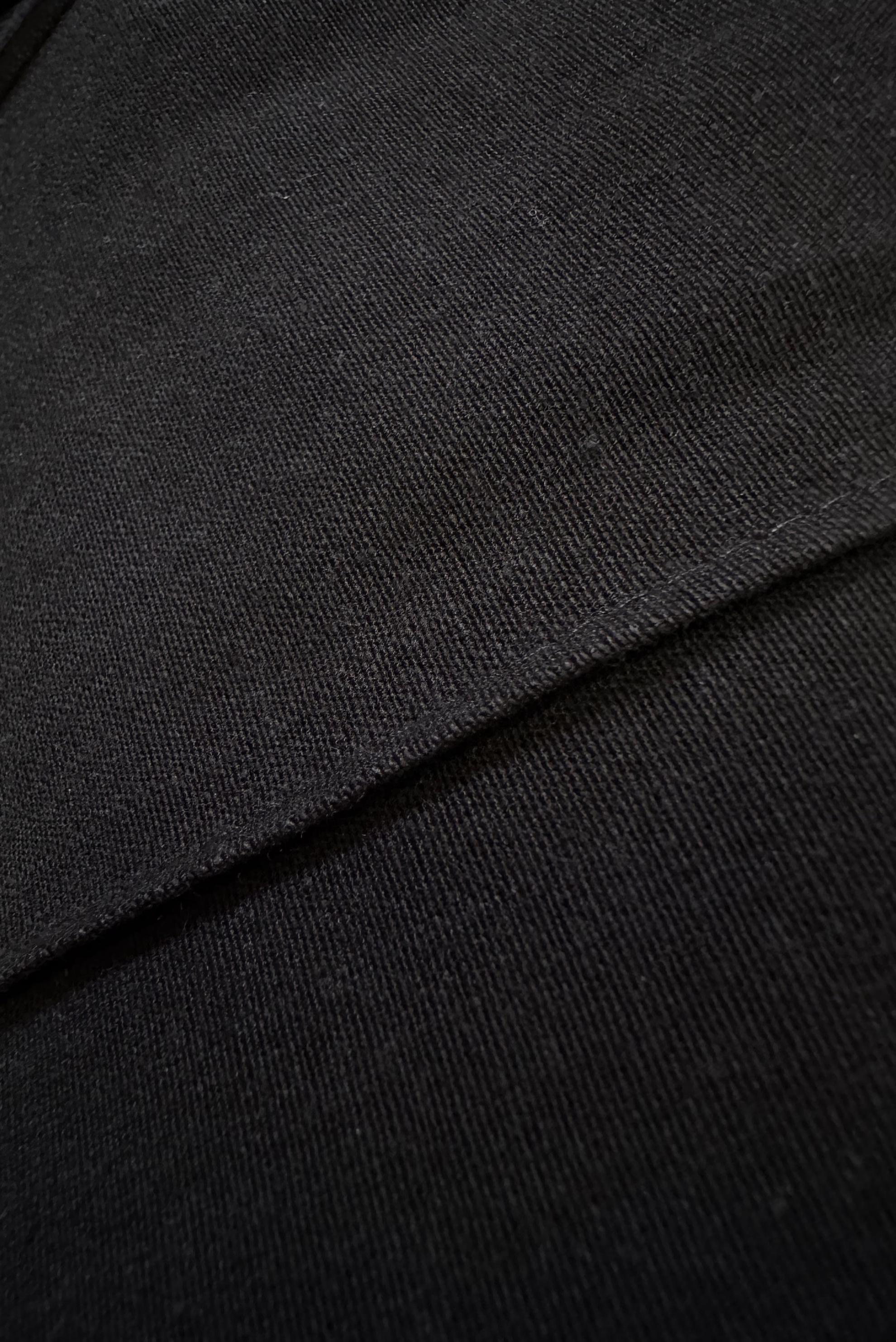 Tesettür giyim SİYAH BELİ LASTİKLİ KETEN PANTOLON 70518