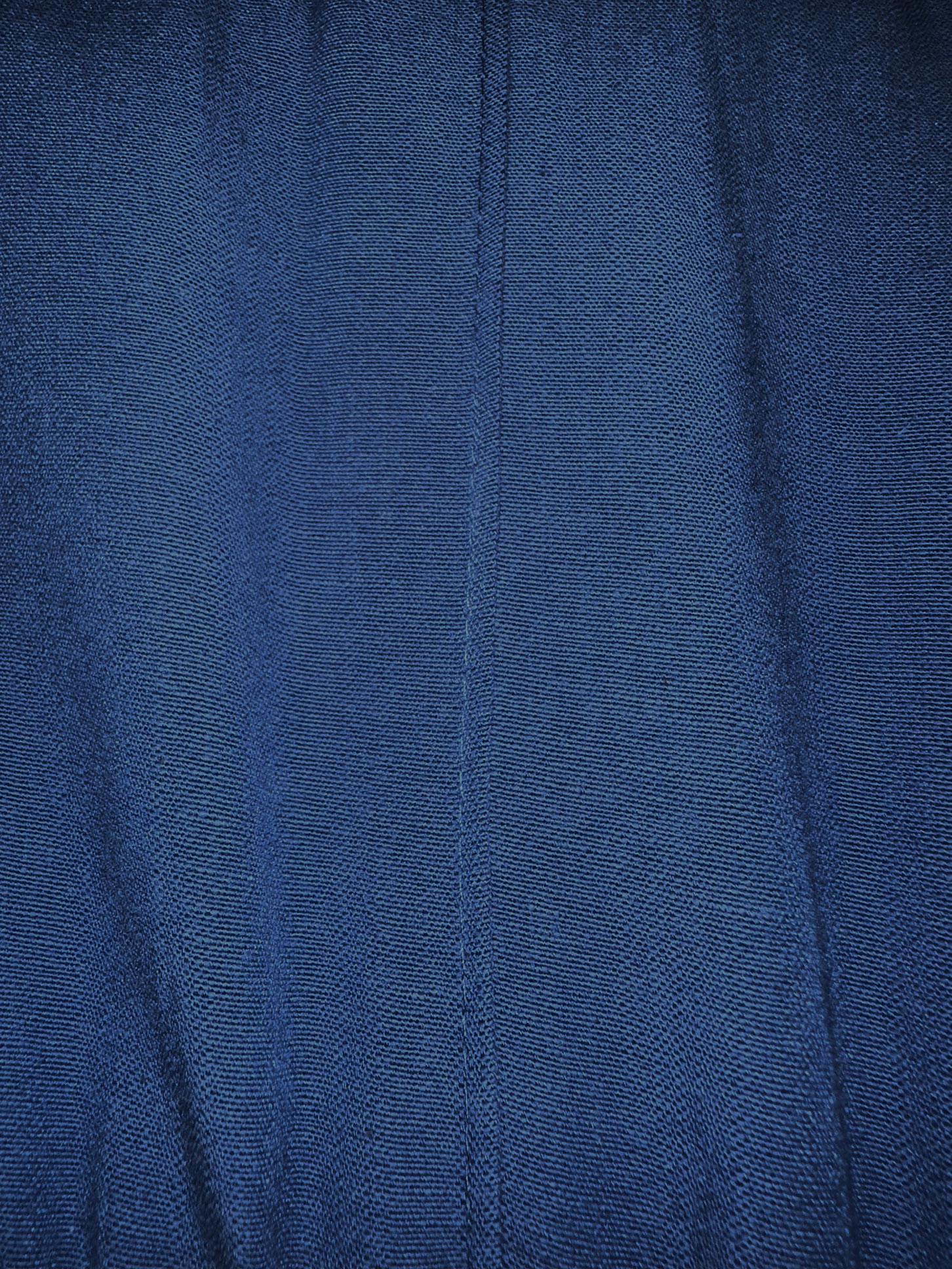 Tesettür giyim LACİVERT BELİ LASTİKLİ KETEN PANTOLON 70518