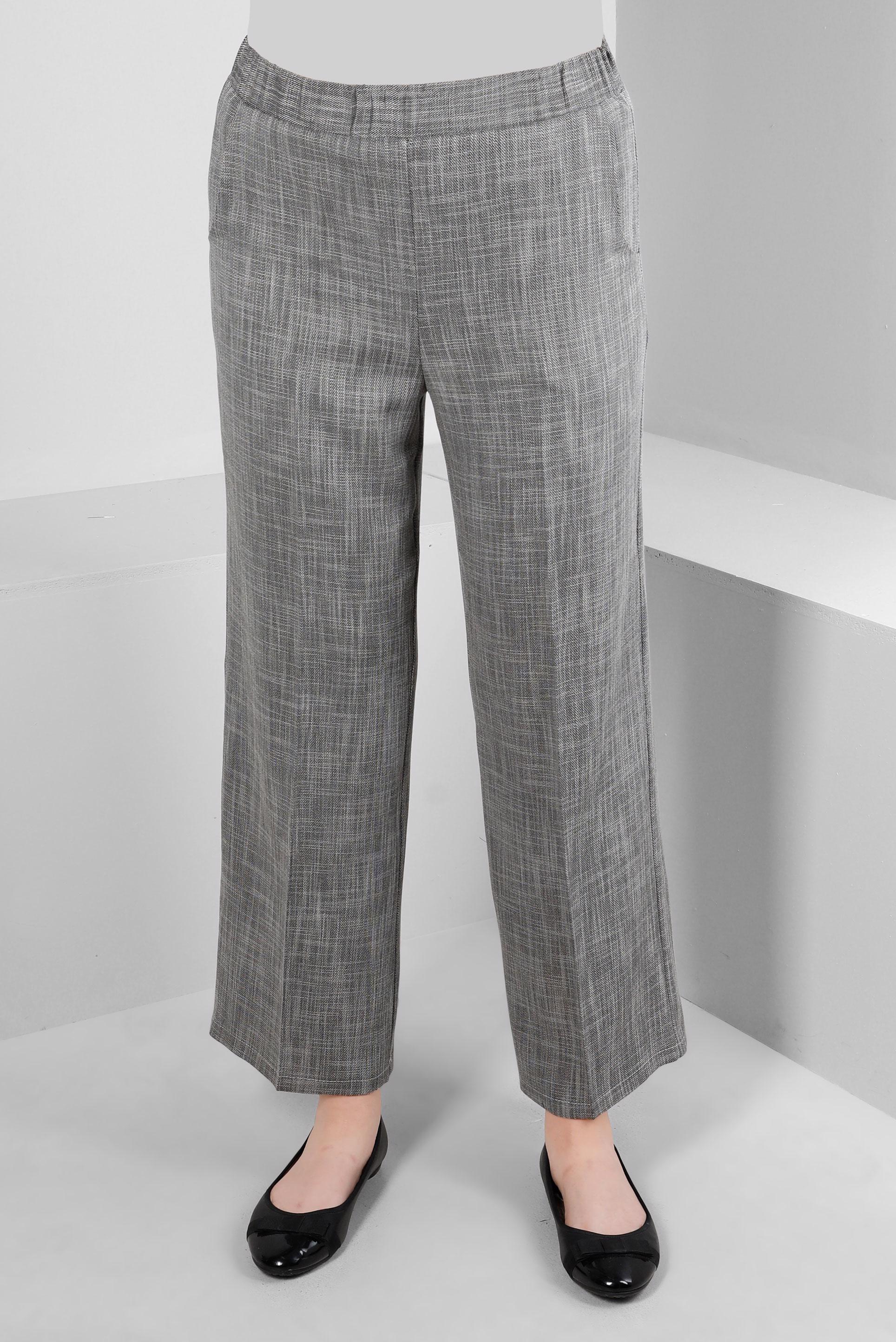 Tesettür giyim SİYAH BELİ LASTİKLİ GENİŞ PAÇA PANTOLON 70521