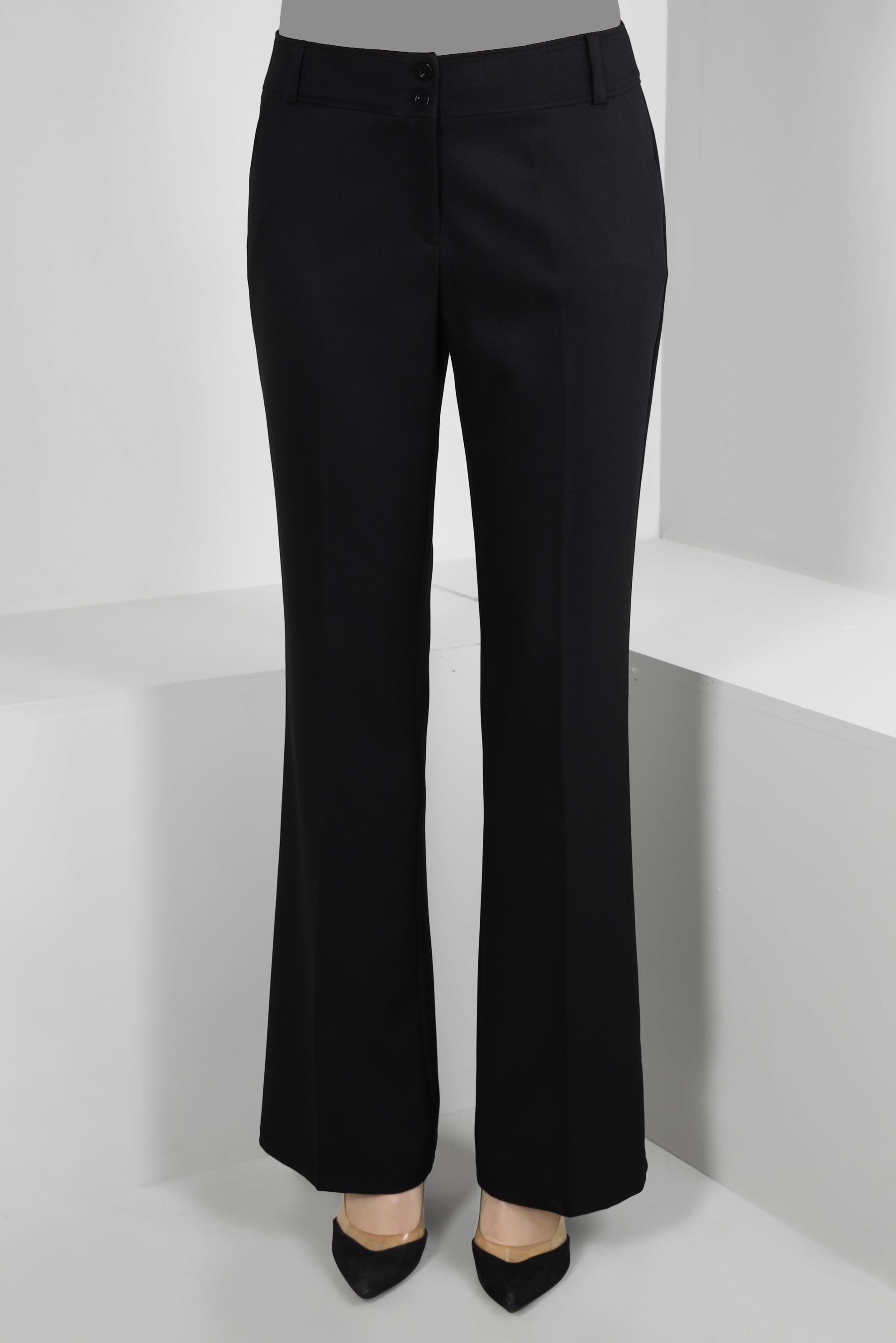 Tesettür giyim SİYAH İSPANYOL PAÇA KLASİK PANTOLON 70523