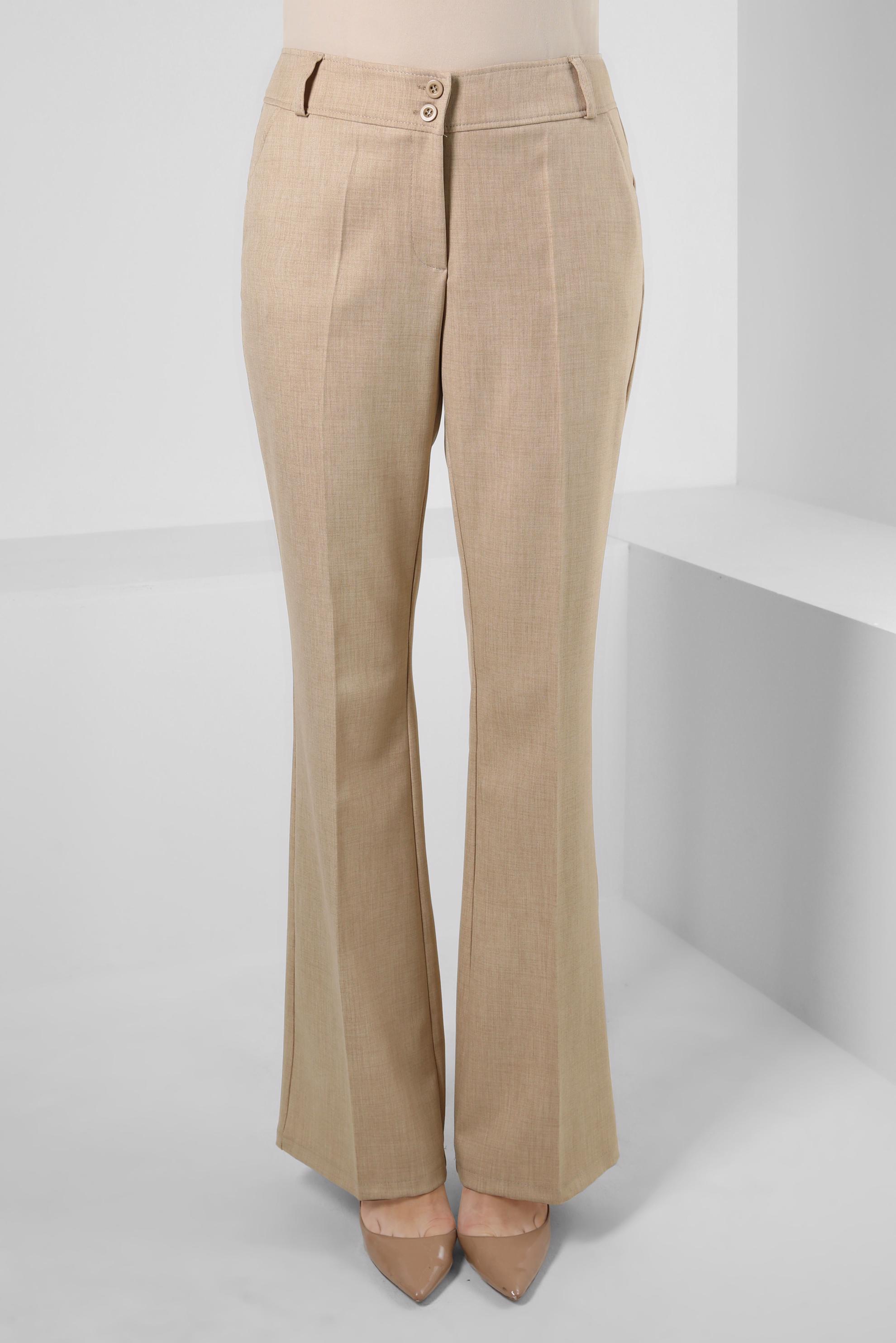 Tesettür giyim KAHVE İSPANYOL PAÇA KLASİK PANTOLON 70523